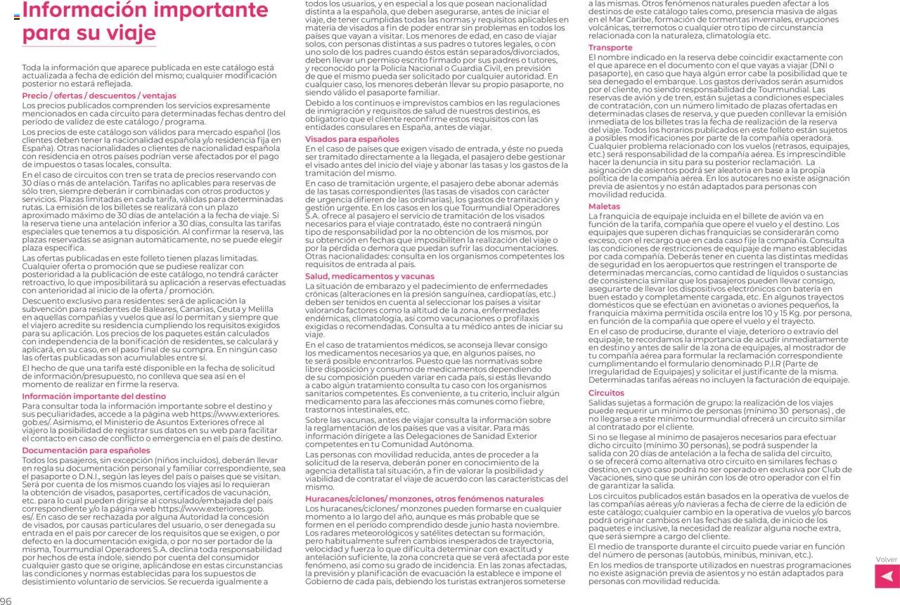 Viajes El Corte Inglés Circuitos exclusivos │ válido desde el 01.05.2025 | Página: 96 | Productos: Té, Batería