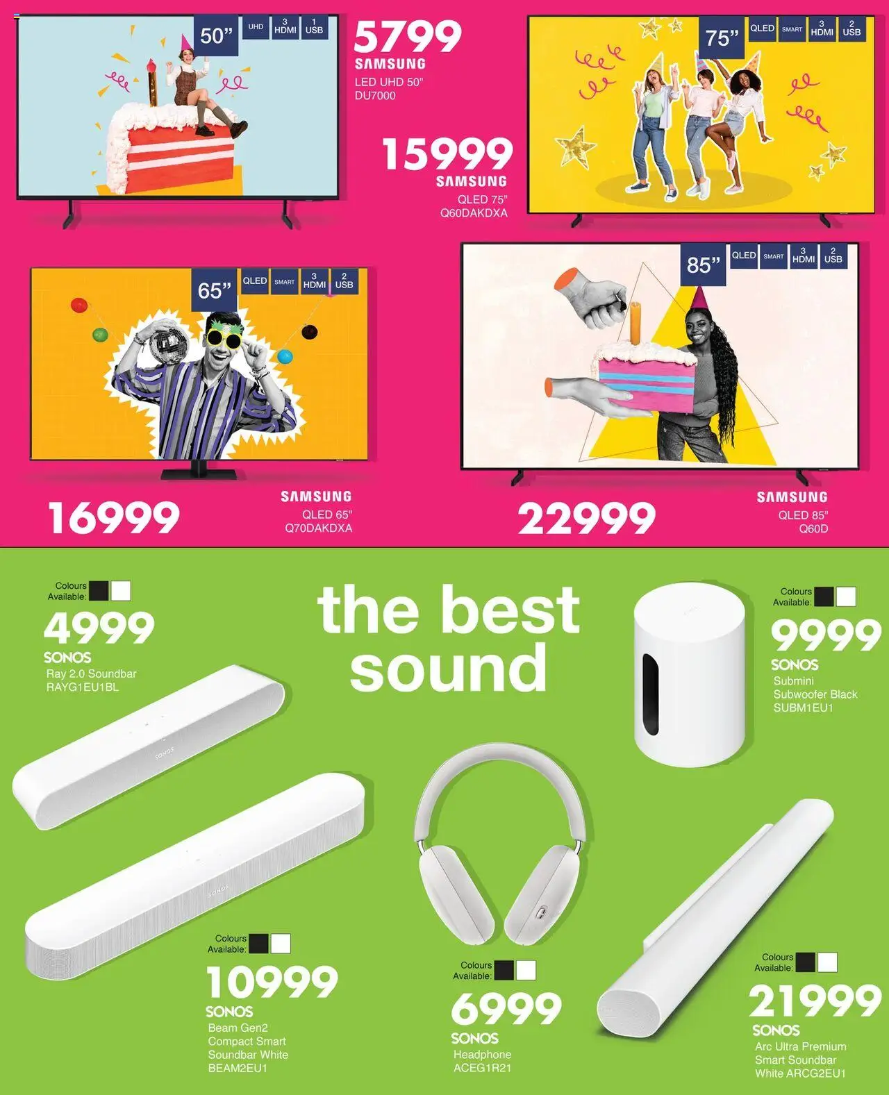 New Save catalogue – valid from 09.10.2025 | Page: 2 | Products: Soundbar, Subwoofer