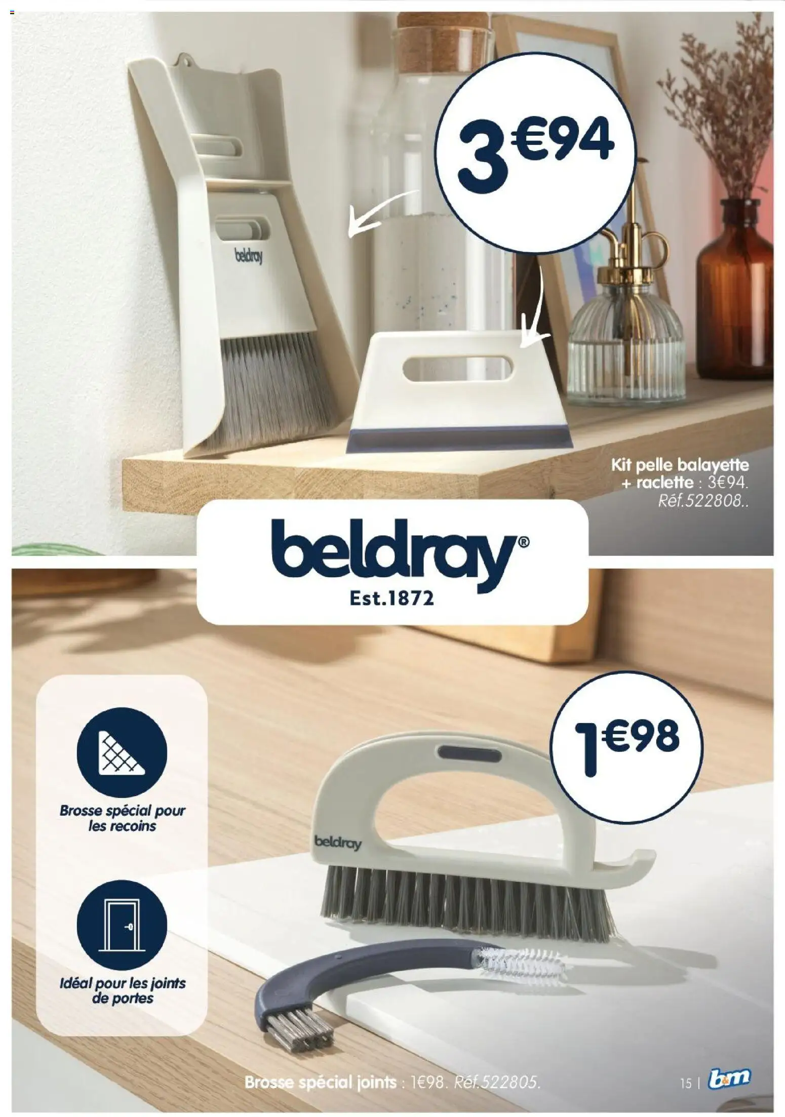 {H1} | Page: 15 | Produits: Brosse, Raclette, Portes