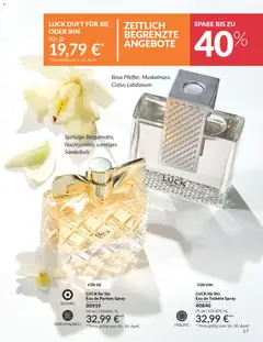 AVON Katalog April 2026 ab 01.04.2026 gültig | Seite: 19 | Produkte: Toilette, Parfüm, Eau de Toilette, Eau de Parfum