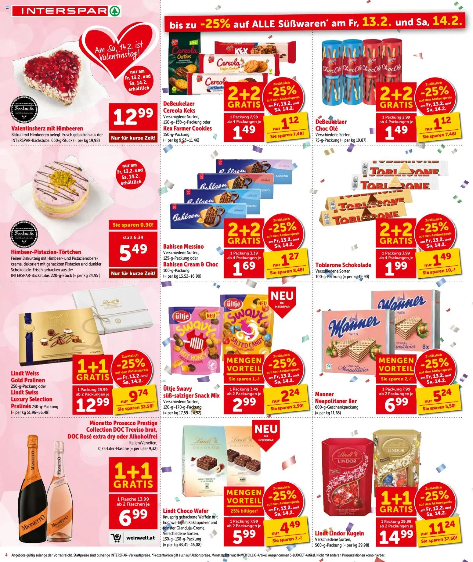 Interspar Flugblatt - Tirol gültig ab 12.02.2026 | Seite: 4 | Produkte: Rum, Schokolade