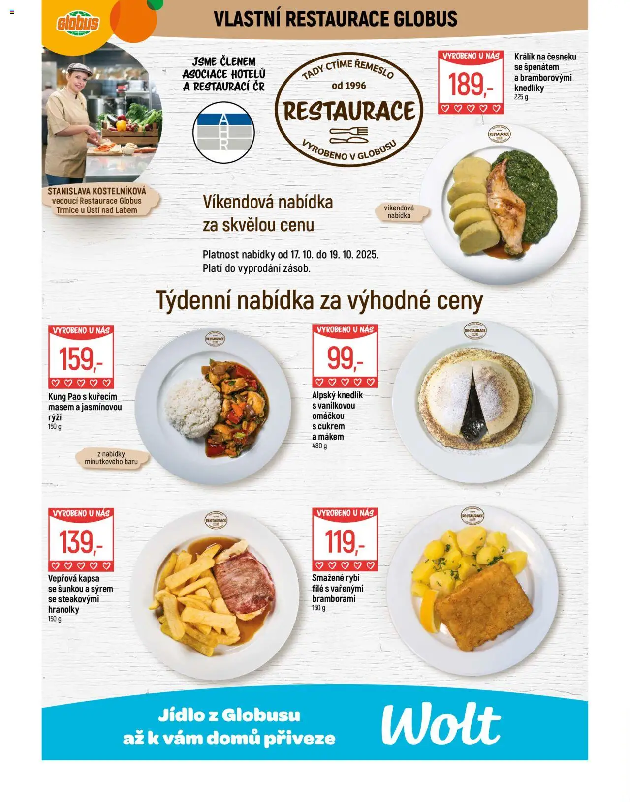 Globus leták - Trmice od 15.10.2025 | Strana: 9 | Produkty: Králík, Kung pao, Rýži, File