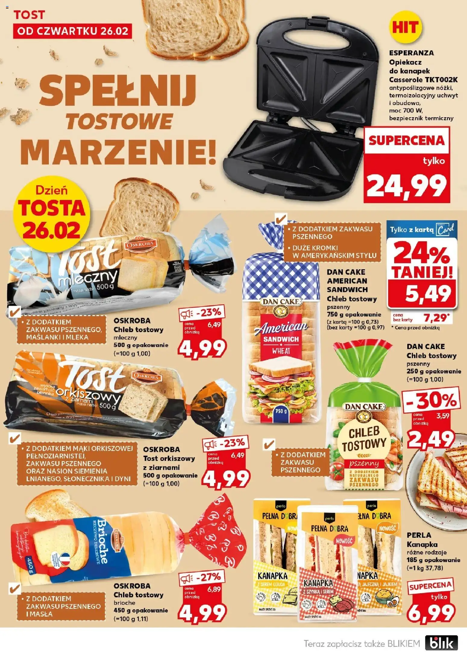 Kaufland gazetka - Mocny start od 02.03.2026 | Strona: 20 | Produkty: Pieczywo, Karta, Mleka, Chleb