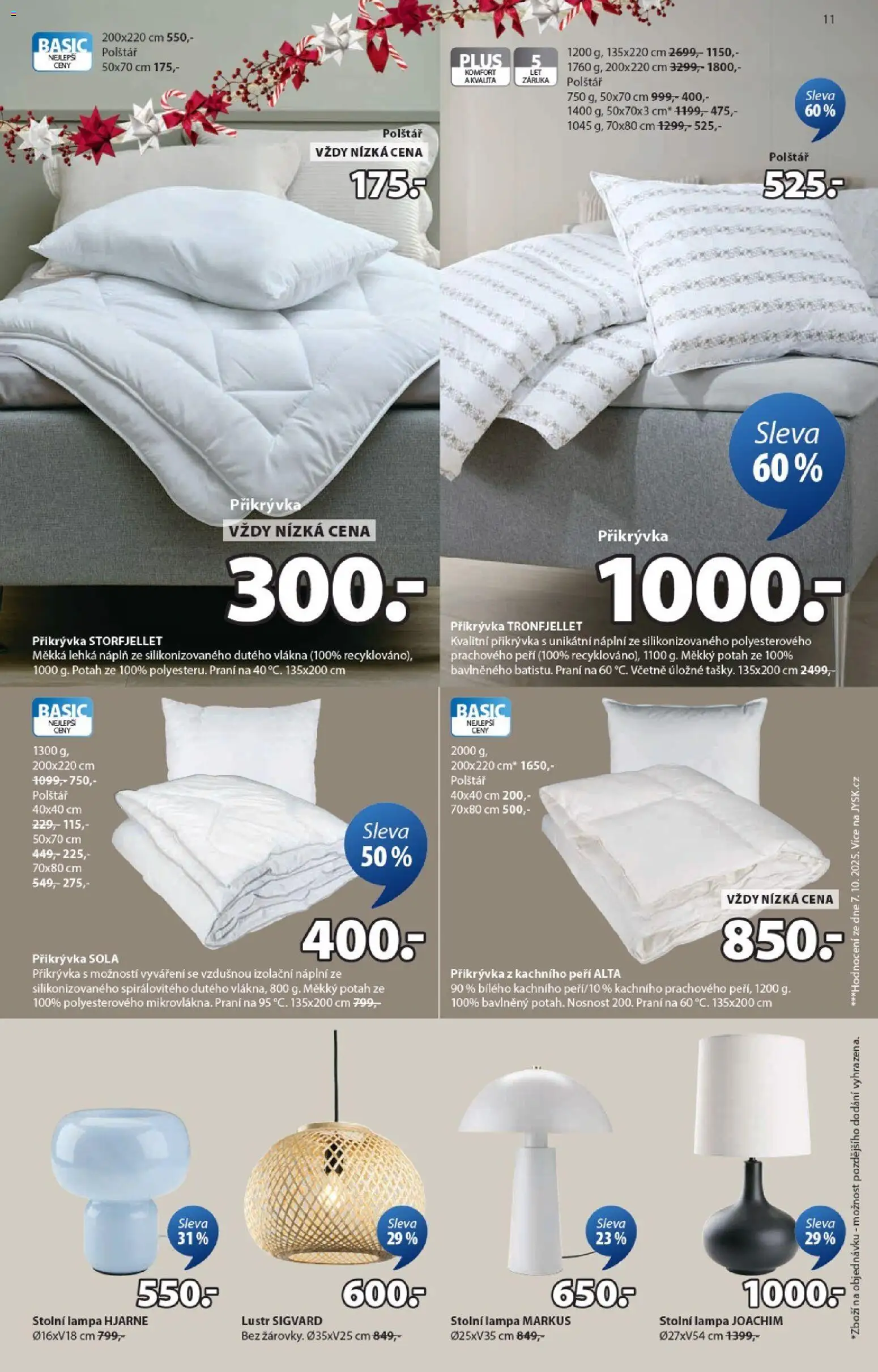 JYSK leták - Vánoční nabídka od 01.12.2025 | Strana: 11