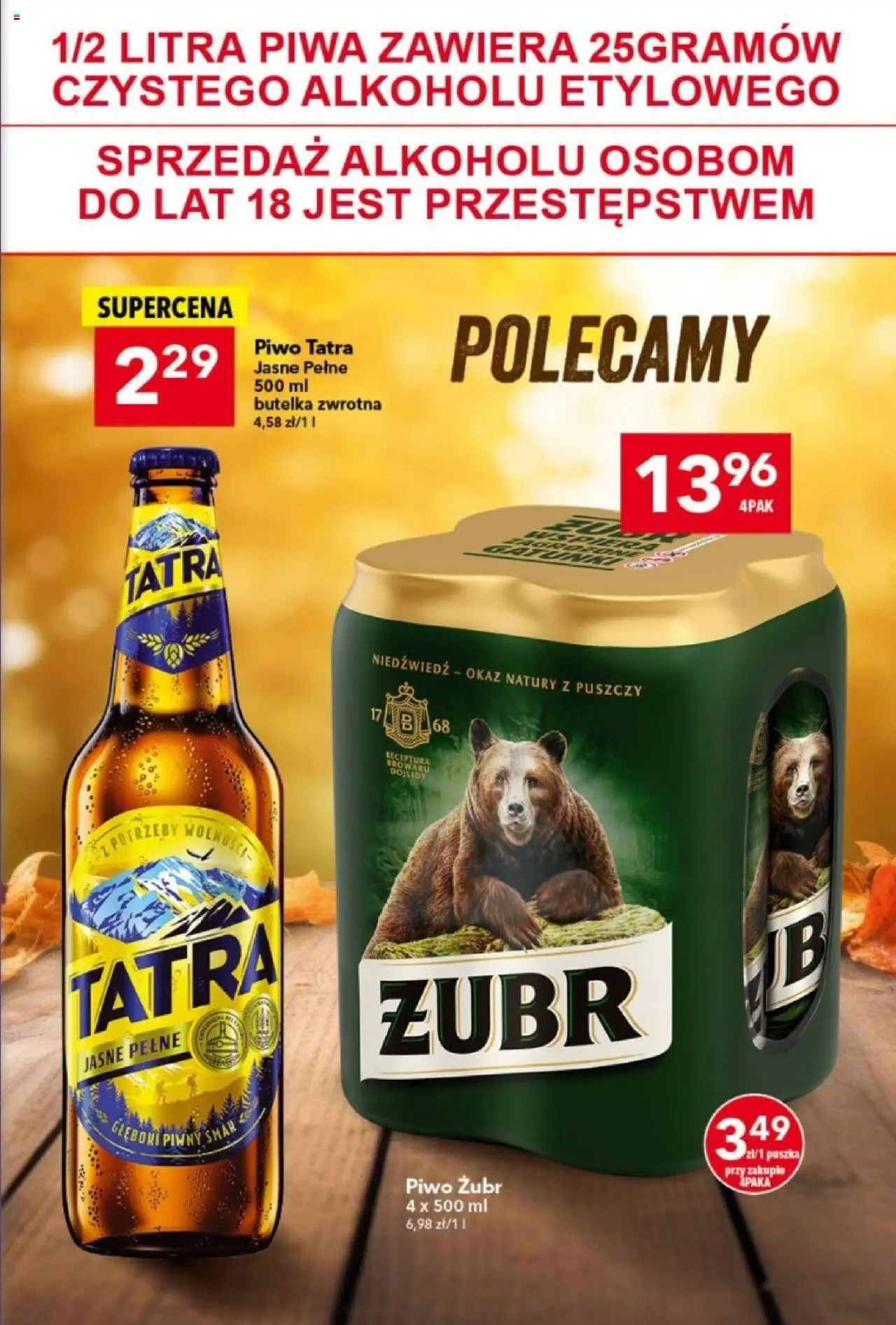 Lewiatan gazetka od 09.10.2025 | Strona: 15 | Produkty: Piwo żubr, Piwo