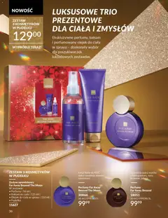 Pogląd oferty "Avon Katalog 12 2025" - ważna od 01.12.2025 | Strona: 36 | Produkty: Pudełko, Perfumy, Body, Lotion
