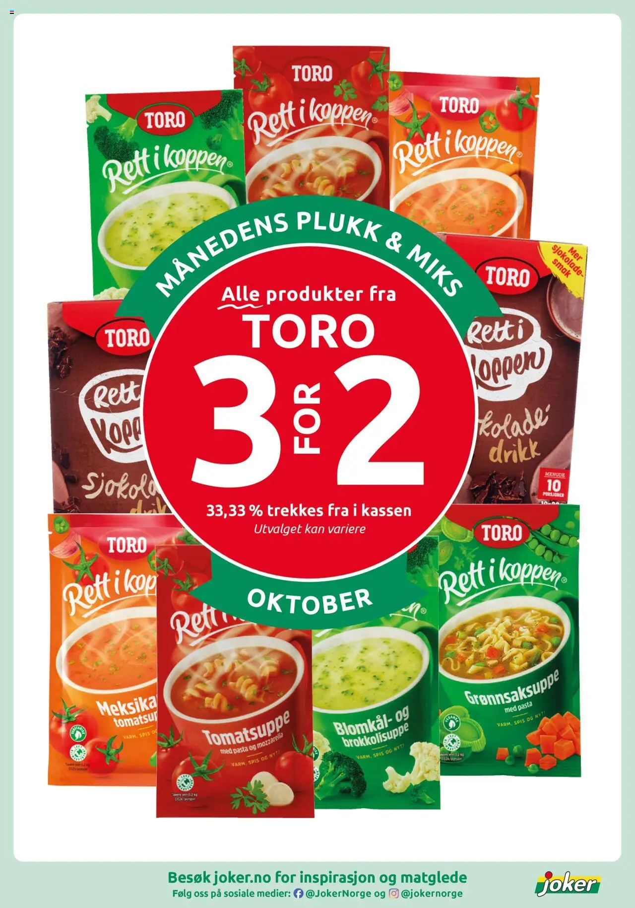 {H1} | Side: 5 | Produkter: Sjokolade, Pasta, Blomkål, Mozzarella