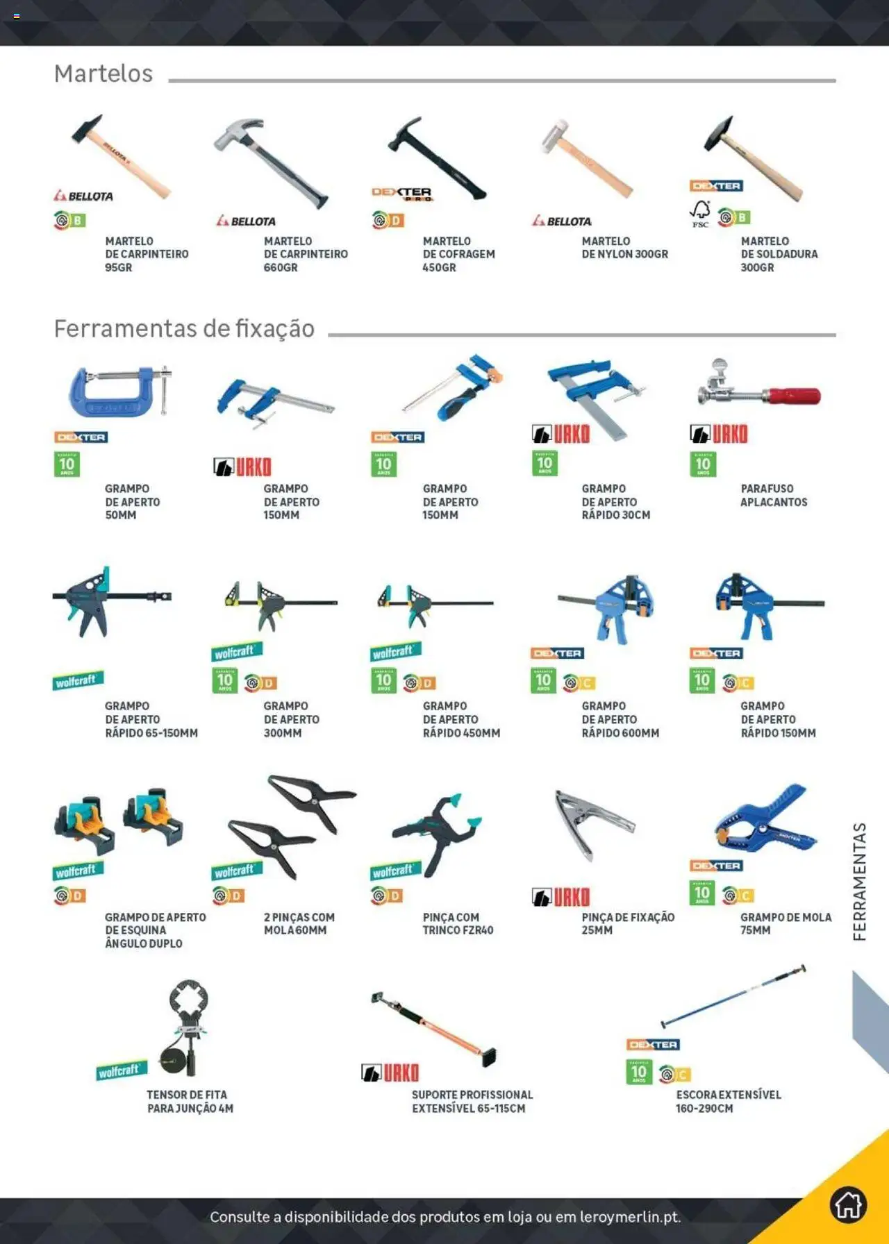 Leroy Merlin Catálogo │ válido de 18.11.2024 | Página: 369 | Produtos: Pinça, Ferramentas, Martelo