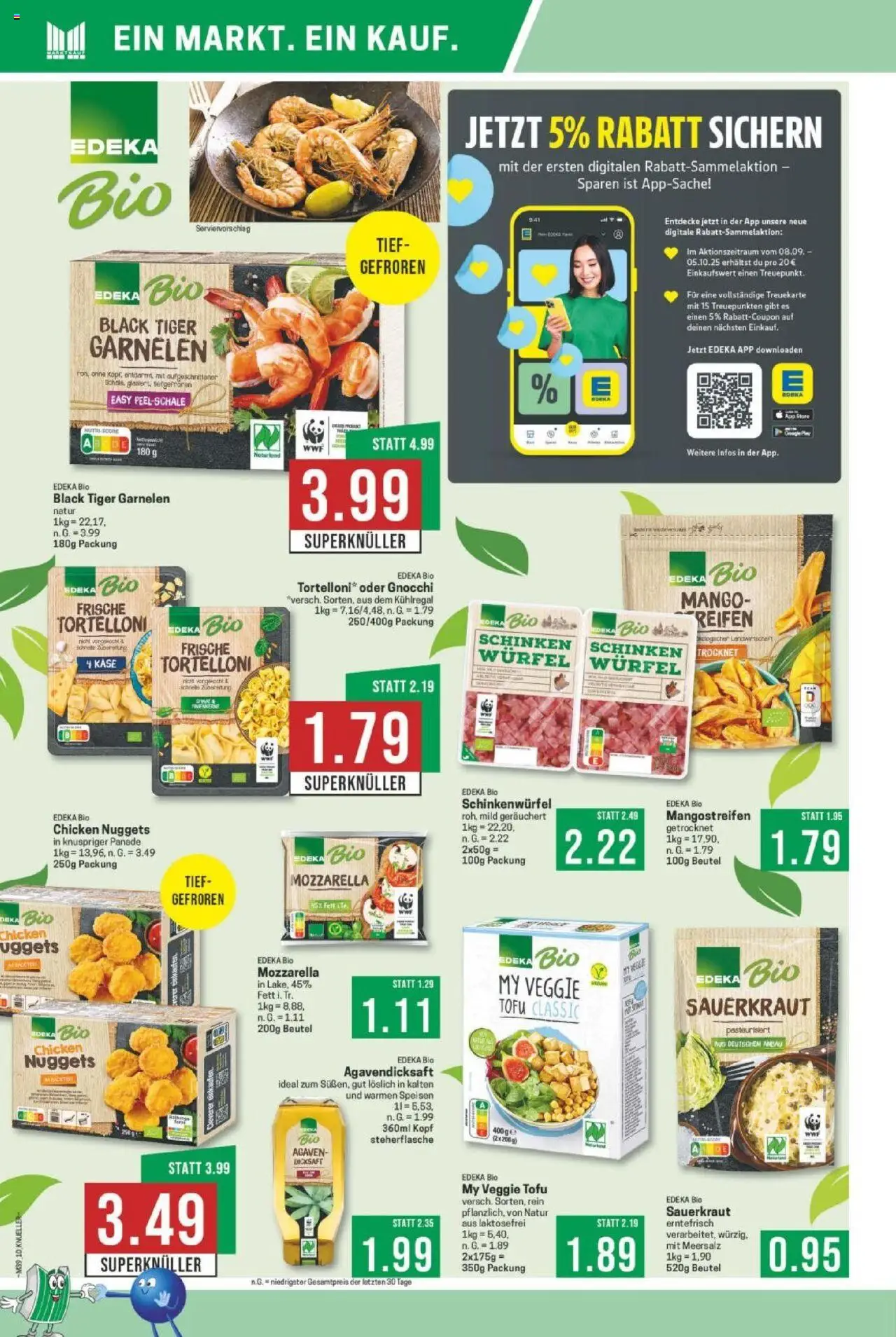 Marktkauf Prospekt 	 – gültig ab 22.09.2025 | Seite: 10 | Produkte: Mozzarella, Mango, Schinken, Tiger garnelen