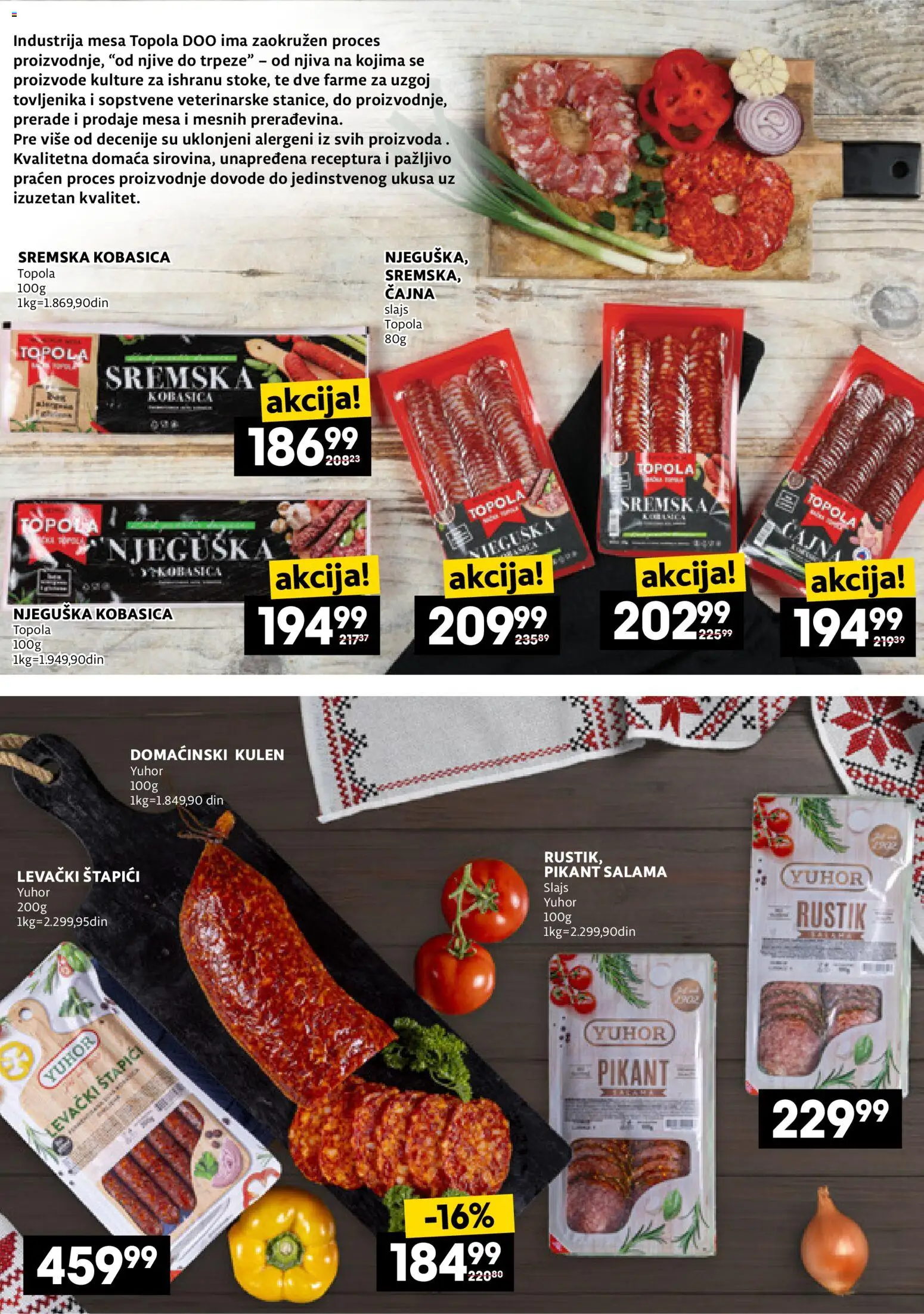 Idea katalog - važi od 23.10.2025 | Strana: 10 | Proizvode: Kulen, Salama, Kobasica
