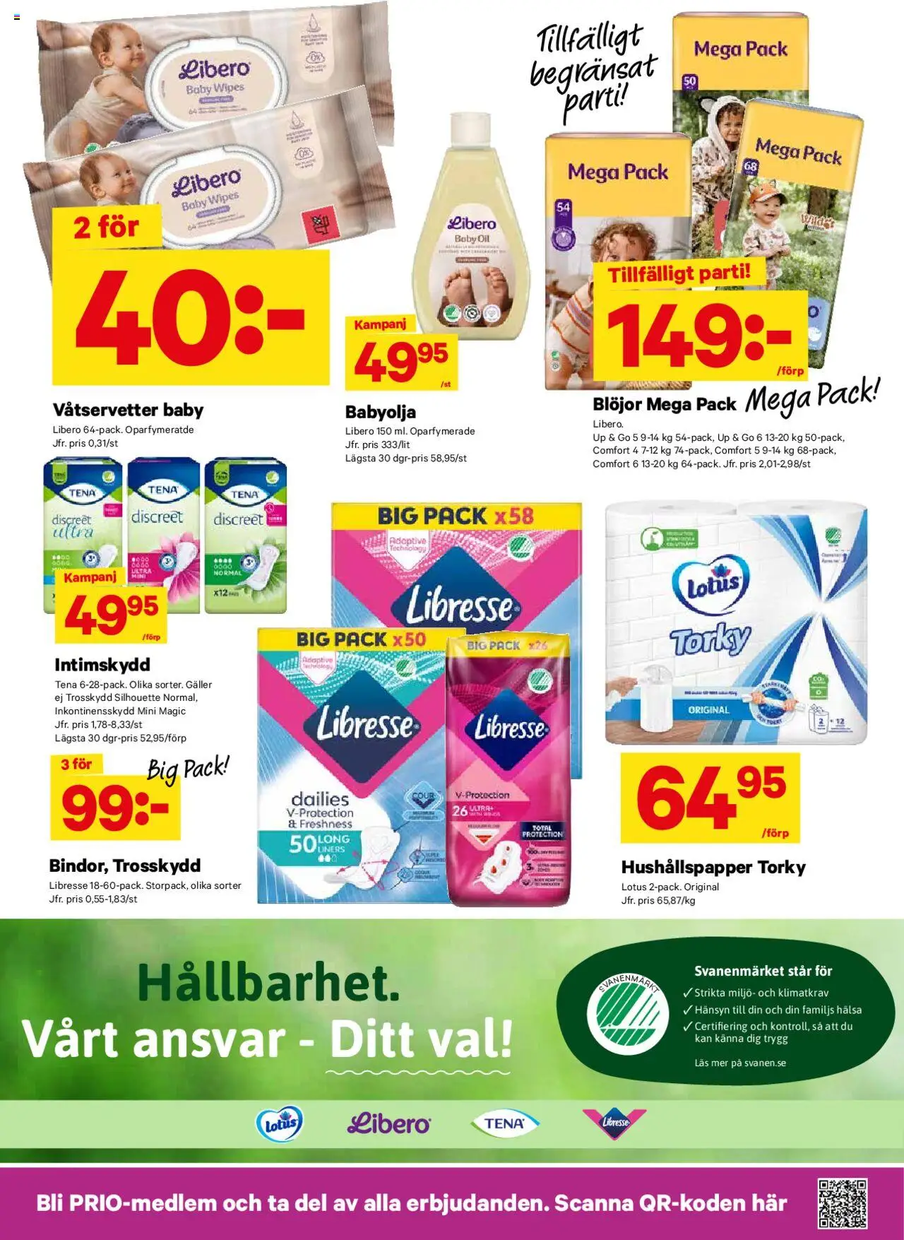City Gross reklamblad aktuell från 18.08.2025 | Sida: 6 | Produkter: Trosskydd, Hushållspapper, Galler, Blöjor