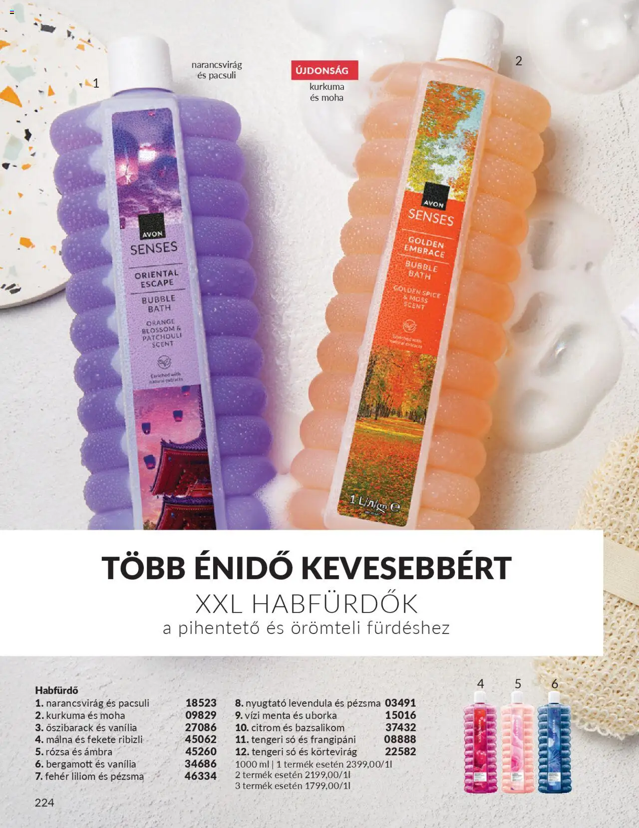 Avon akciós ujság - amely érvényes a következő dátumtól: 01.10.2025 | Oldal: 228 | Termékek: Habfürdő, Kurkuma, Só, Citrom