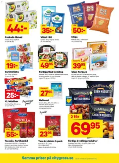 City Gross erbjudanden - Förhandsvisning av reklamblad från butik City Gross aktuell från 20.04.2026 | Sida: 9 | Produkter: Galler, Halloumi, Smör, Hallon