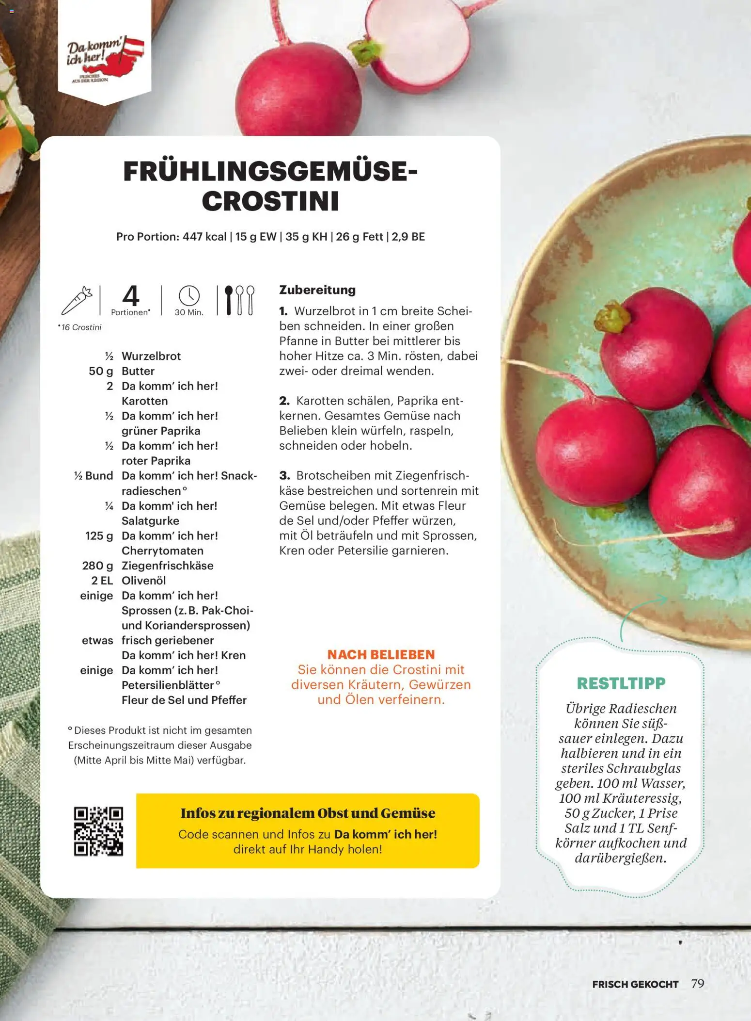 Billa Frisch Gekocht gültig ab 01.05.2026 | Seite: 79 | Produkte: Obst, Butter, Käse, Öl