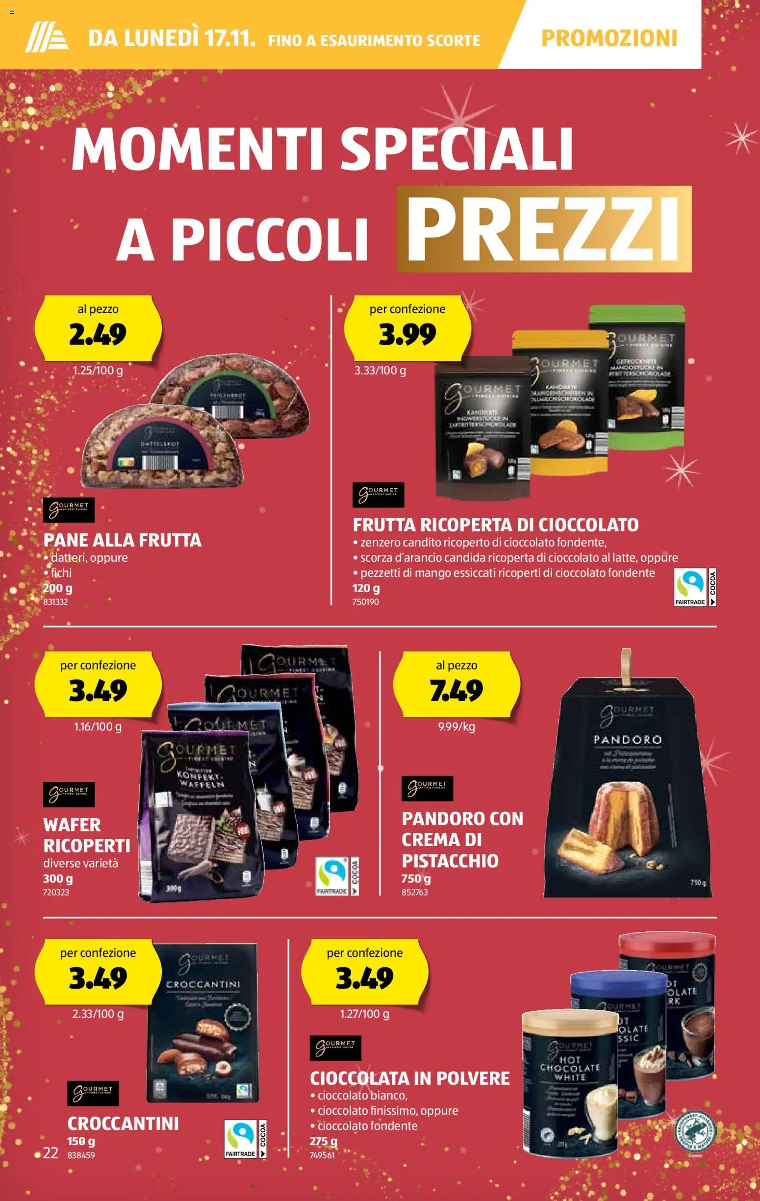 Aldi Aktionen IT – gültig ab 13.11.2025 | Seite: 23 | Produkte: Pane, Waffeln, Mango