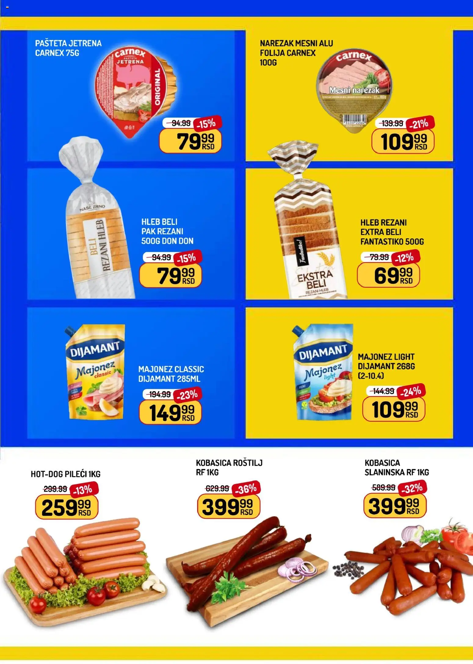 Aman katalog - važi od 02.04.2026 | Strana: 3 | Proizvode: Majonez, Rezani hleb, Narezak, Kobasica