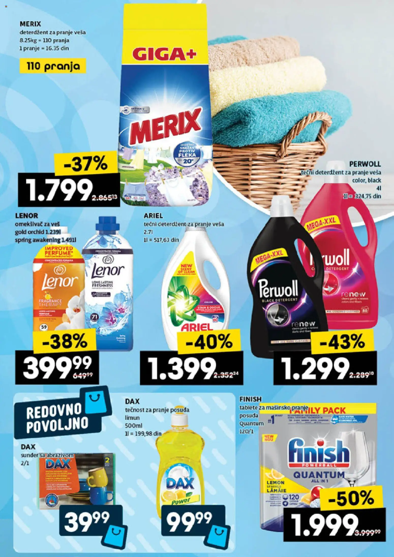 Roda katalog - važi od 29.01.2026 | Strana: 27 | Proizvode: Deterdžent, Tečni deterdžent, Ariel, Omekšivač za veš