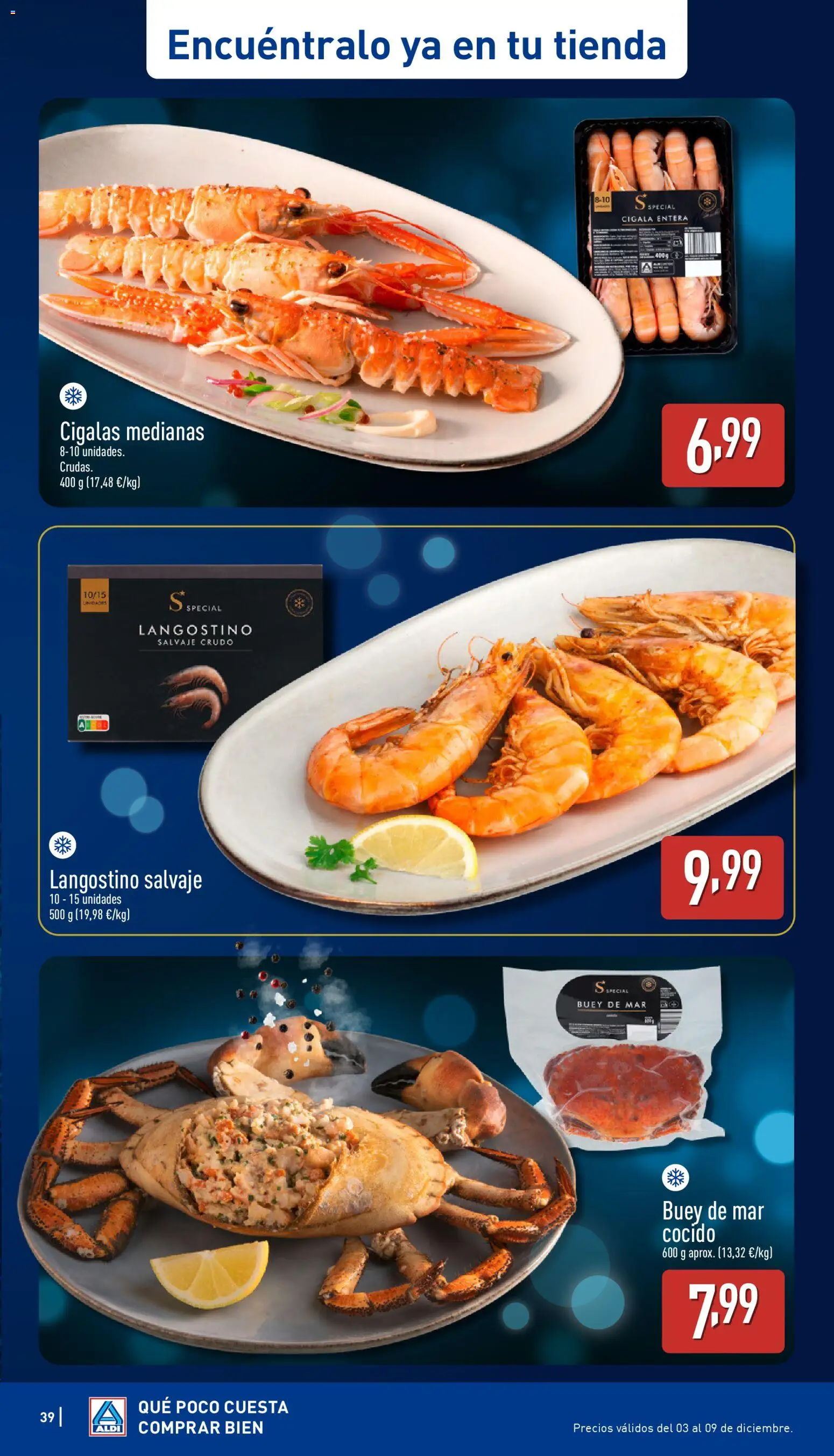 Aldi folleto Baleares │ válido desde el 04.12.2025 | Página: 39 | Productos: Langostino