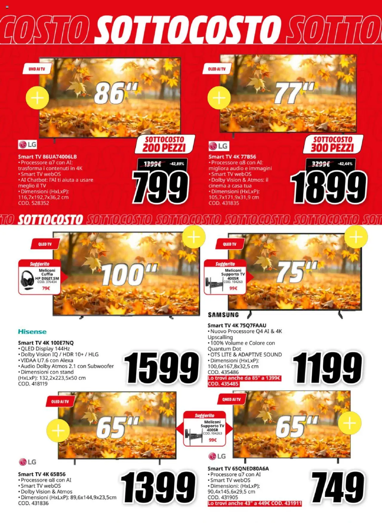 Volantino Media World del 03.10.2025 | Pagina: 19 | Prodotti: smart TV, TV, Audio, Samsung