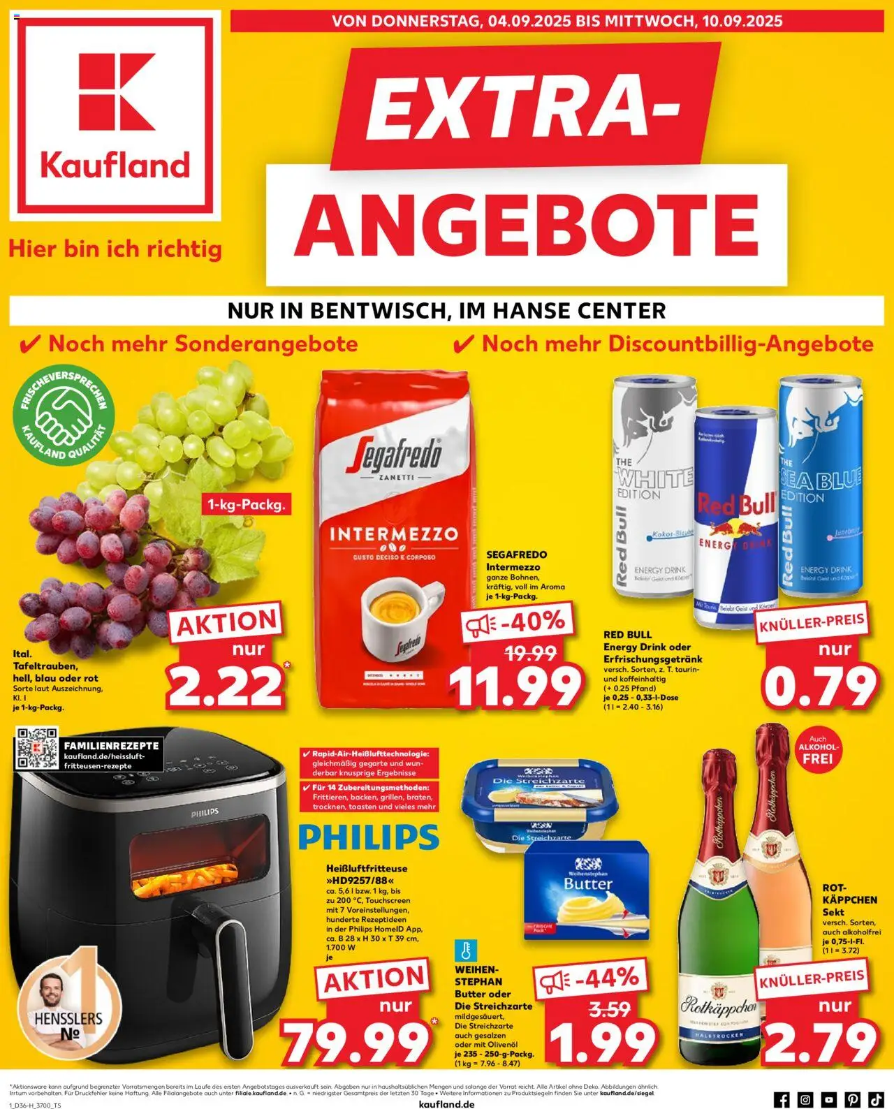 Kaufland prospekt Rostock	 – gültig ab 04.09.2025 | Seite: 1 | Produkte: Philips, Sekt, Olivenol, Rotkäppchen