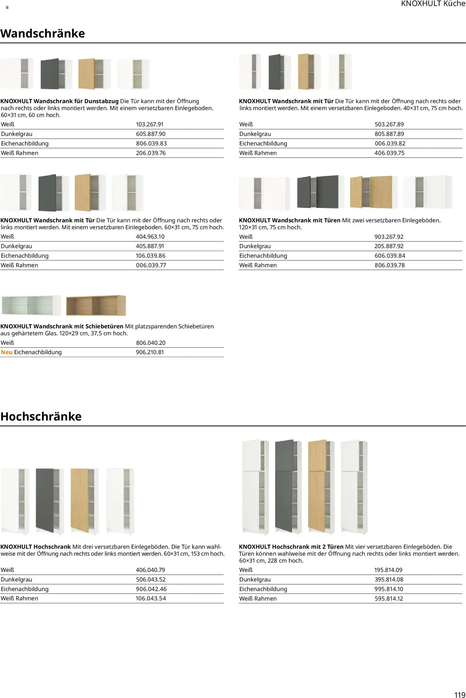 Ikea Küchen  – gültig ab 02.01.2026 | Seite: 119 | Produkte: Küche, Tür, Hochschrank, Dunstabzug