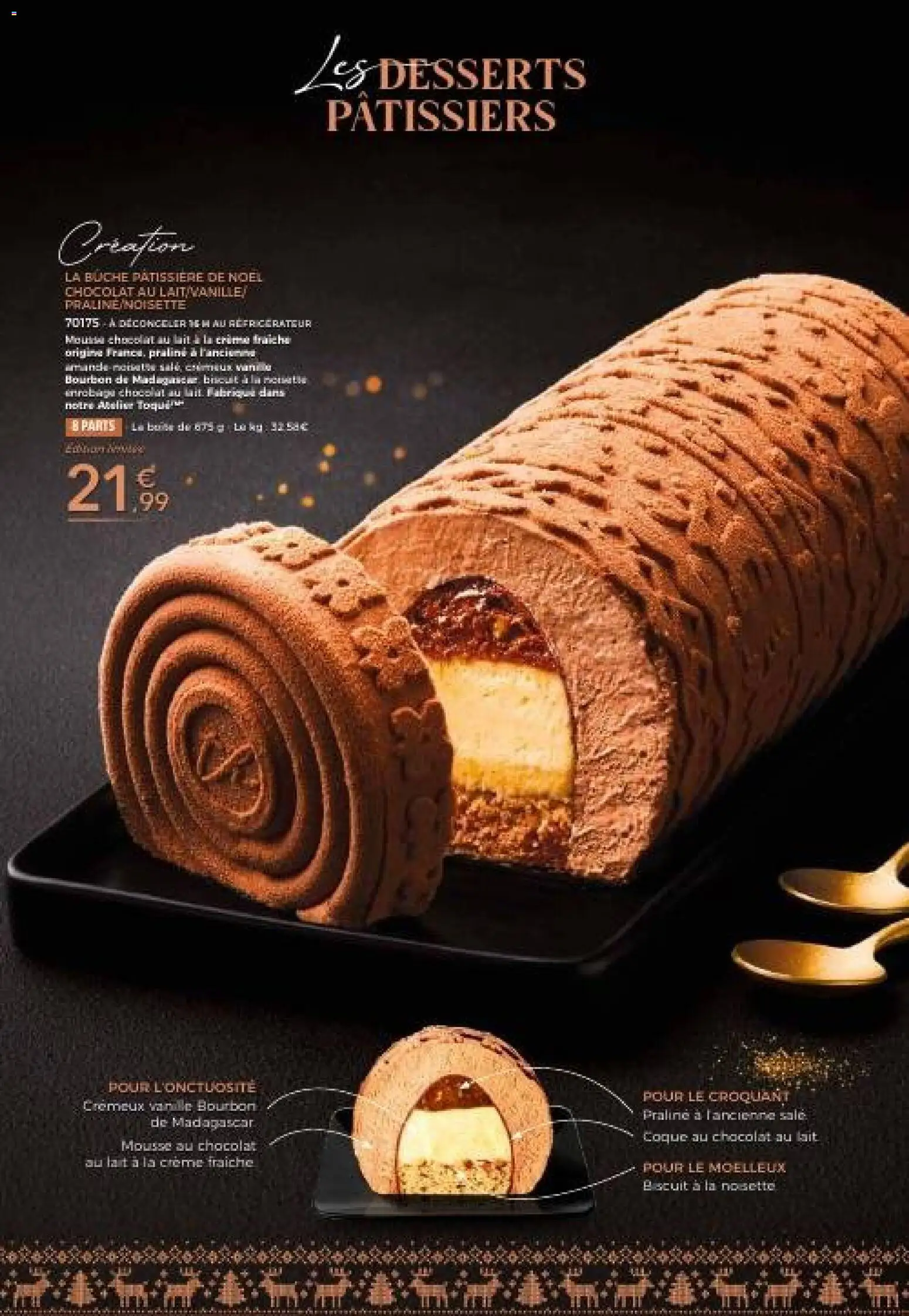 {H1} | Page: 44 | Produits: Mousse, Lait, Bûche pâtissière, Bourbon