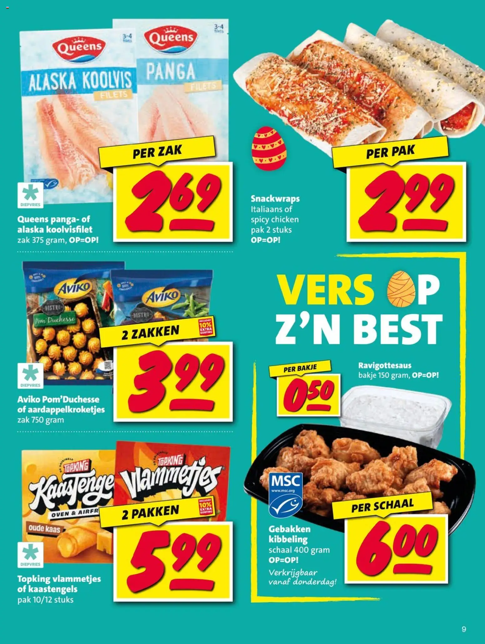 {H1} | Pagina: 9 | Producten: Kaas, Schaal, Zak, Oven