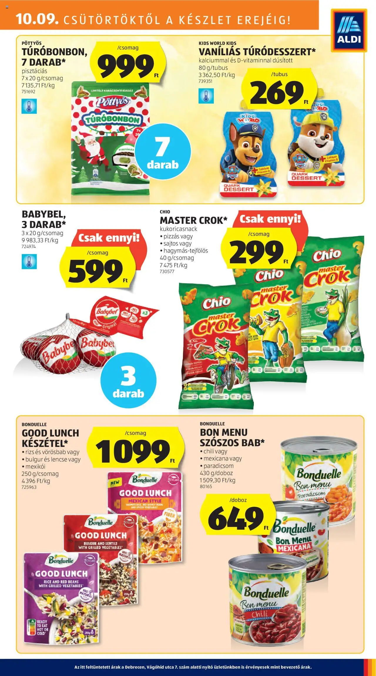 Aldi akciós ujság - amely érvényes a következő dátumtól: 09.10.2025 | Oldal: 17 | Termékek: Lencse, Bulgur, Paradicsom, Rizs