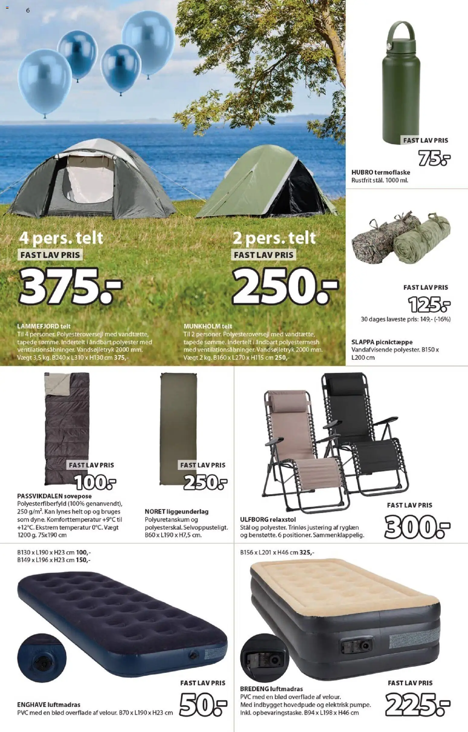 JYSK tilbudsavis – gyldig fra 27.03.2026 | Side: 6 | Produkter: Sovepose, Søm