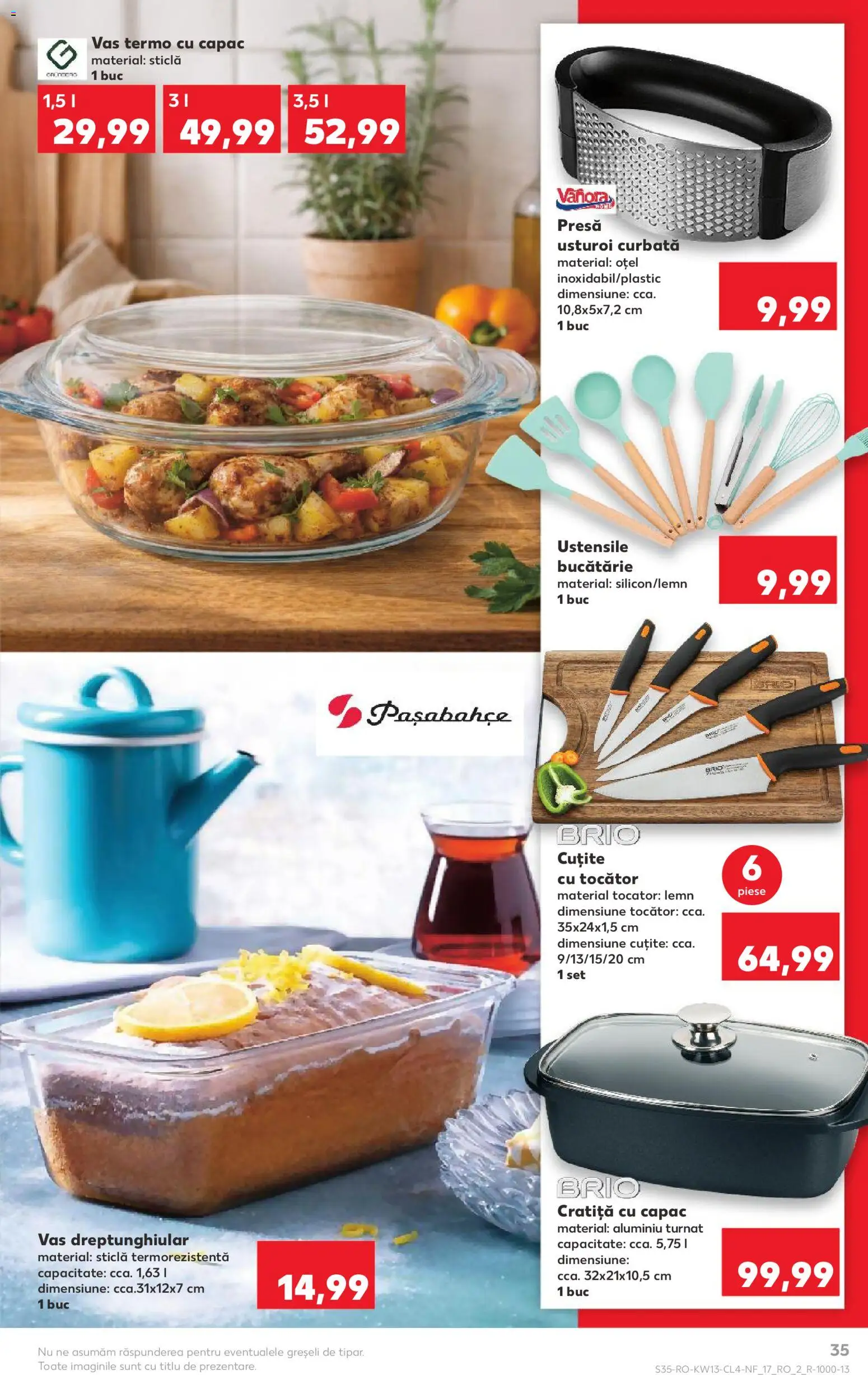 Noul catalog Kaufland – valabil de la 25.03.2026 | Pagină: 35 | Produse: Cratiță, Presă, Bucătărie, Usturoi
