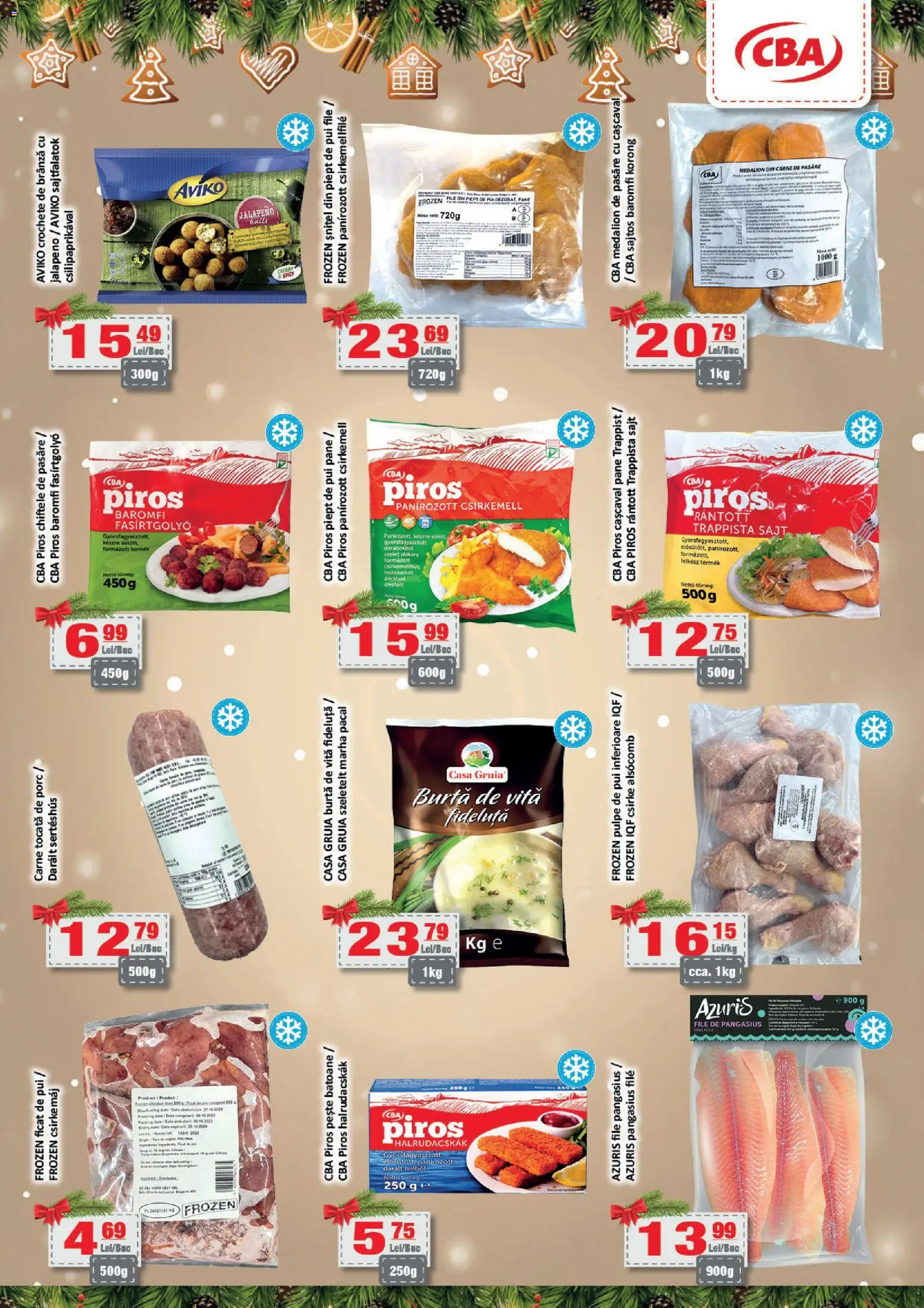 Noul catalog CBA – valabil de la 11.12.2025 | Pagină: 4 | Produse: Toner, Cașcaval, Esmer şeker, Carne tocată