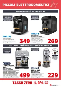 Anteprima del volantino Comet Piccoli Elettrodomestici catalogo valido a partire dal 23.01.2026 | Pagina: 3 | Prodotti: Caffè, Acqua, Latte