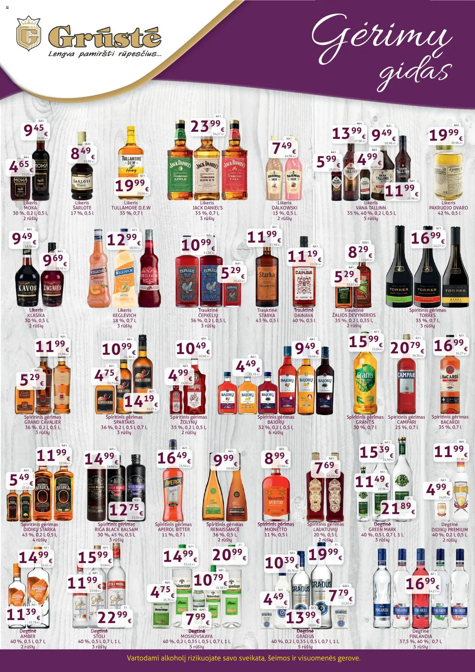 GRUSTE akcijos nuo 11.12.2025 | Puslapis: 2 | Prekių: Degtinė