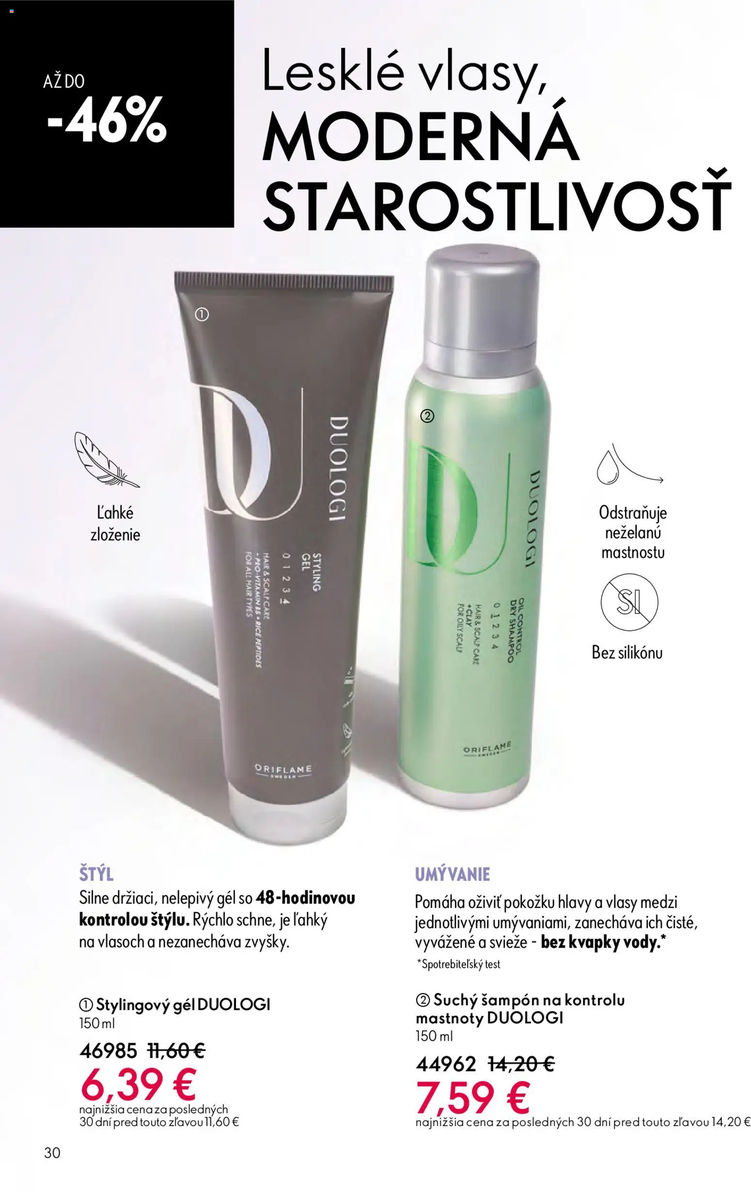 Nové Oriflame akcie – leták je platný od 06.05.2026 | Strana: 30 | Produkty: Šampón