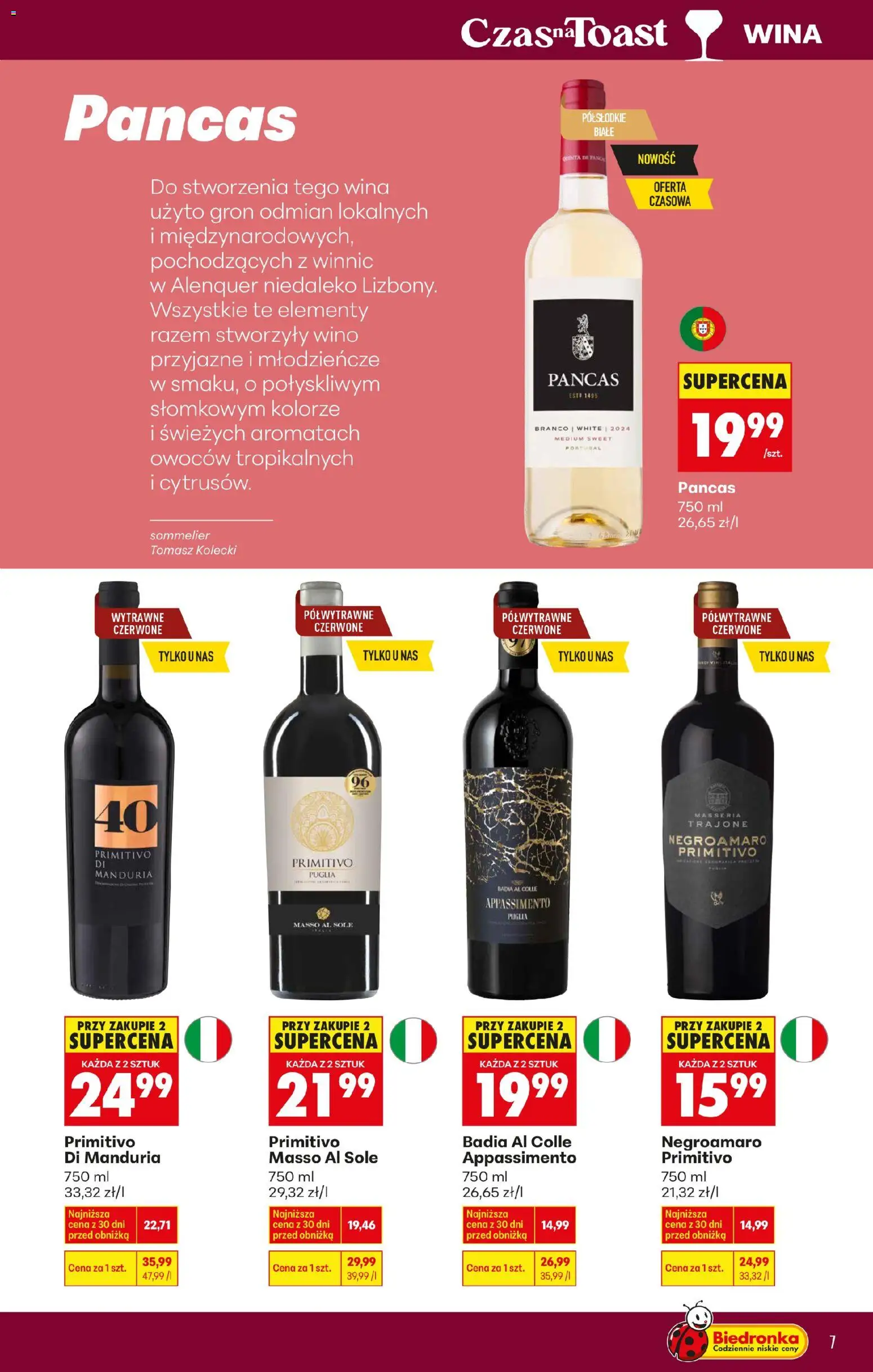Biedronka gazetka - Czas na toast od 23.02.2026 | Strona: 7