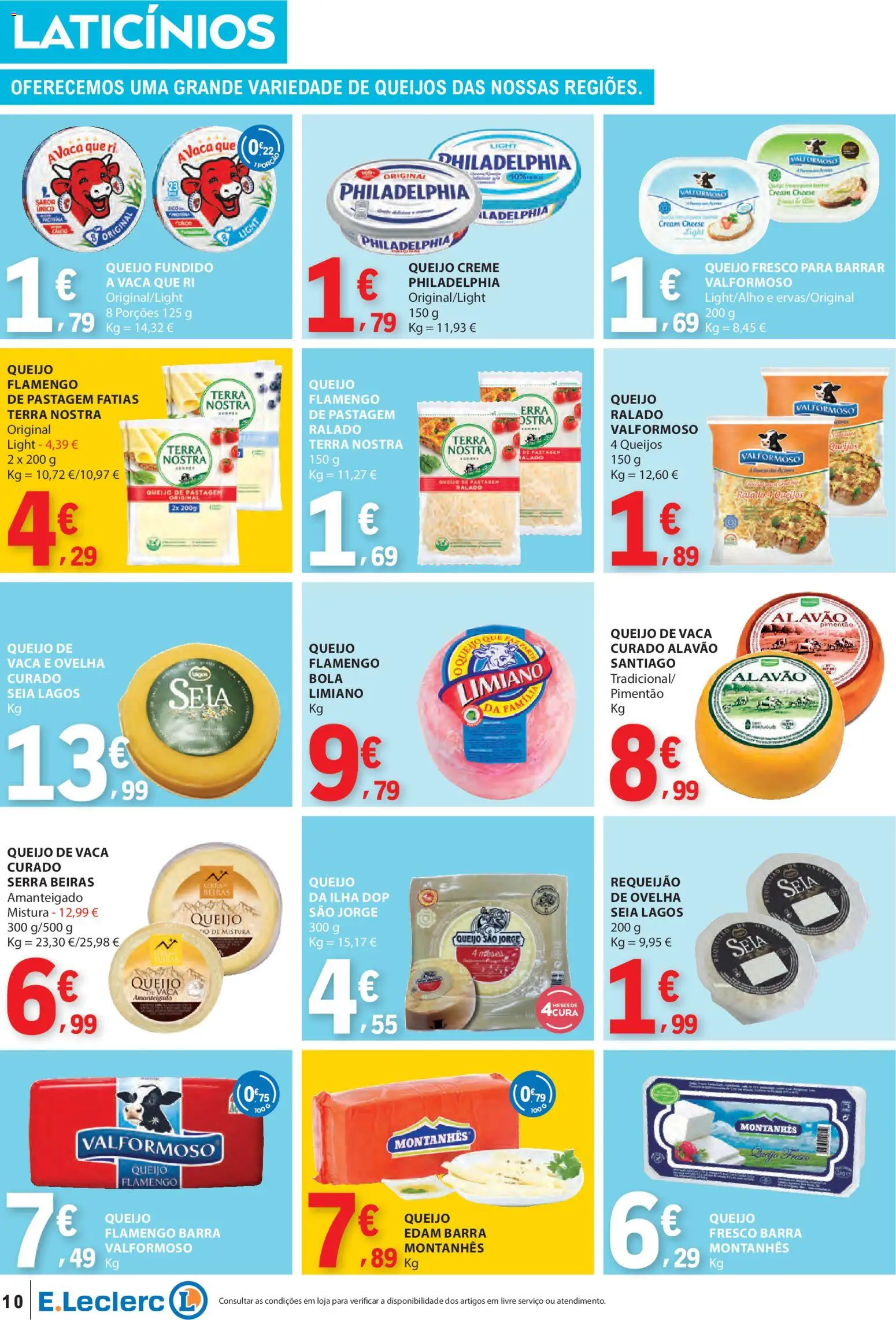 E.Leclerc folheto │ válido de 08.01.2026 | Página: 10 | Produtos: Queijo creme, Pimentão, Queijo, Creme