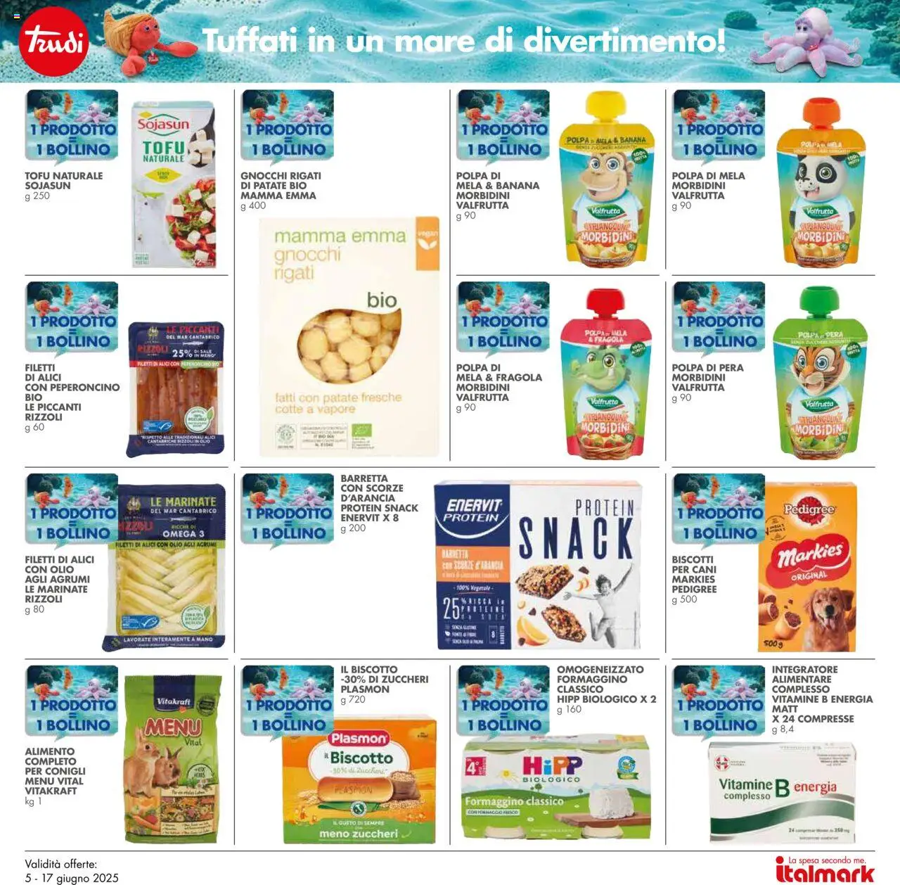 Volantino Italmark del 05.06.2025 | Pagina: 23 | Prodotti: Patate, Formaggio, Olio, Pera