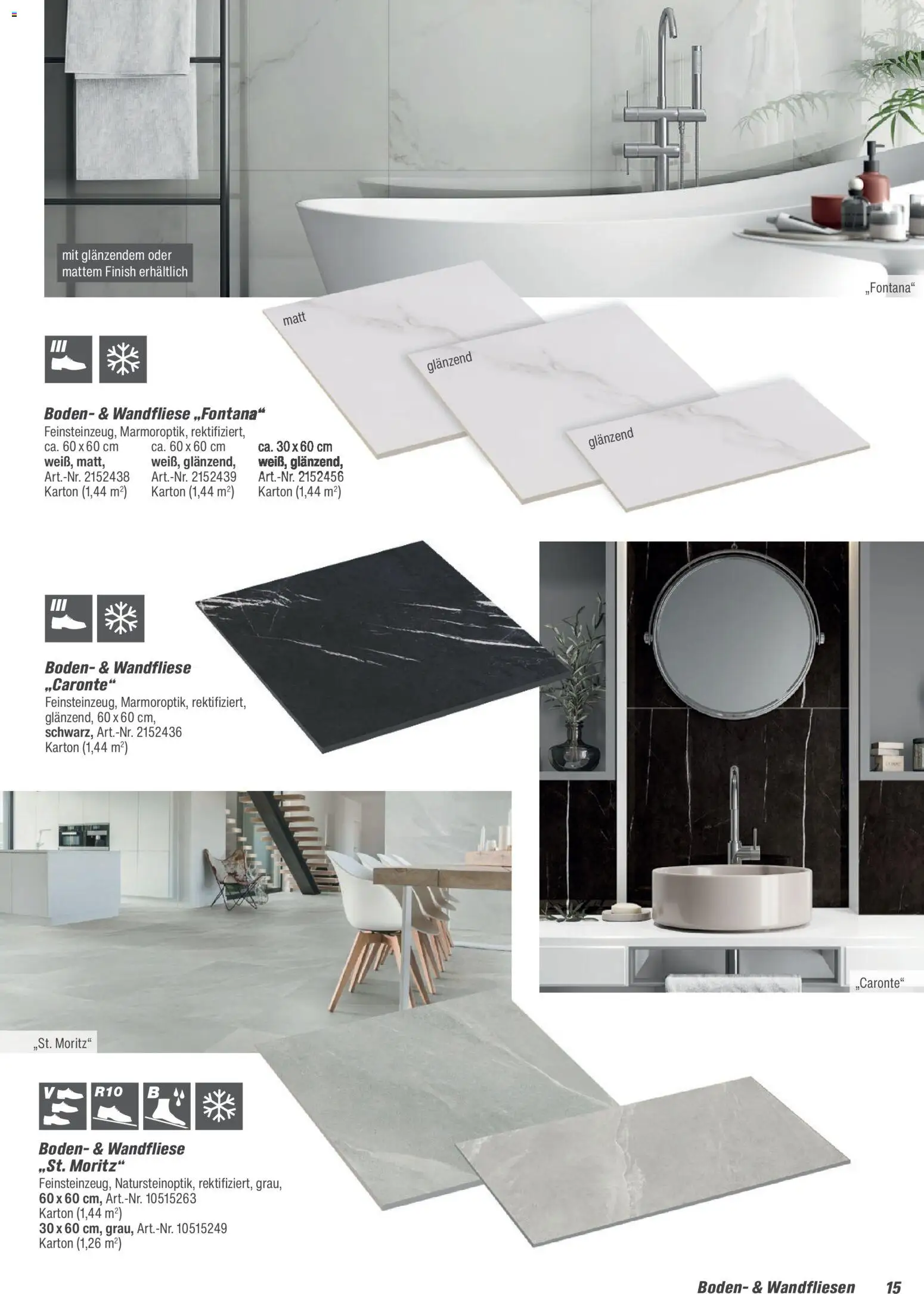 Toom Baumarkt Fliesen & Zubehör 2026 – gültig ab 01.01.2026 | Seite: 15 | Produkte: Finish