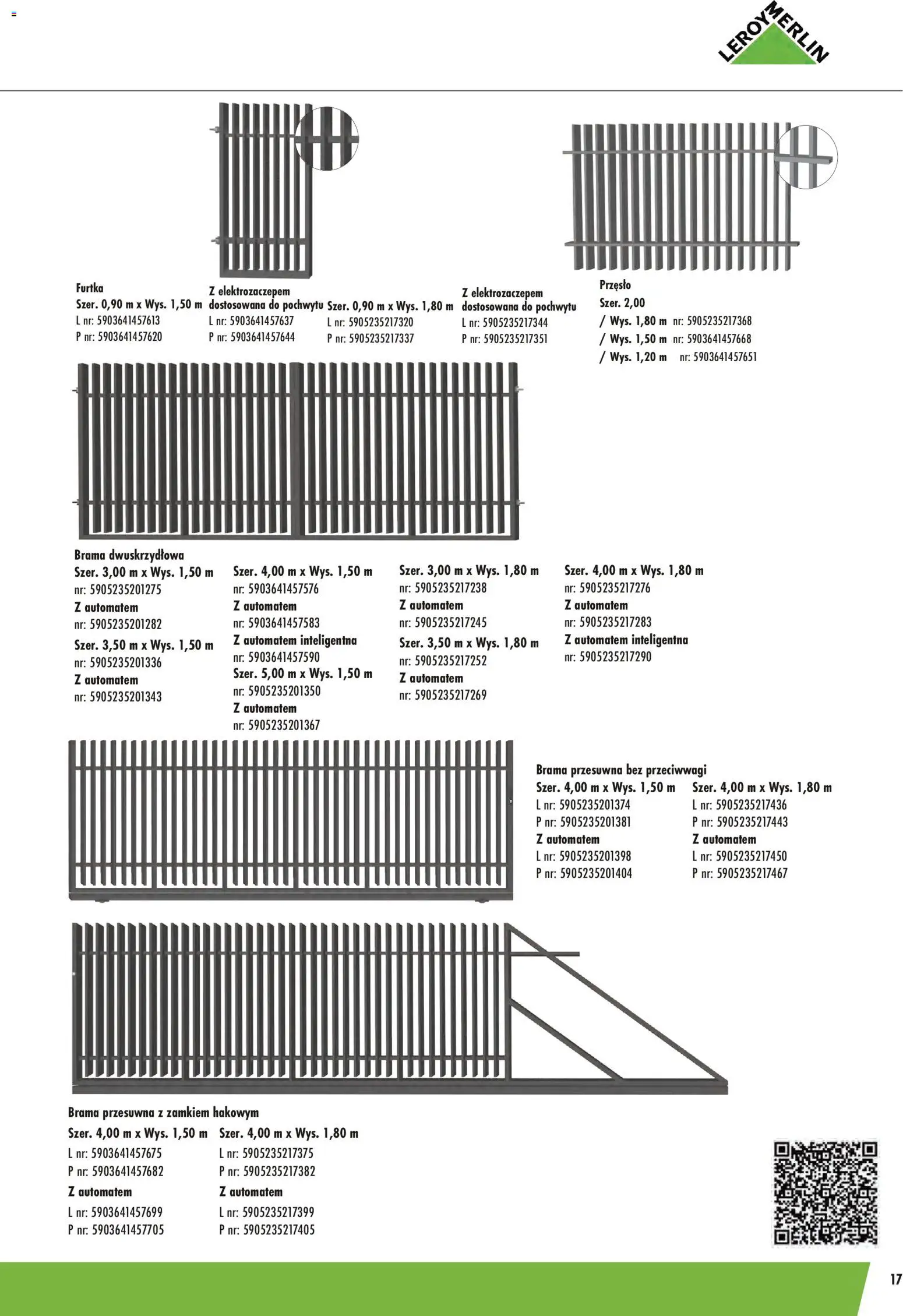Leroy Merlin gazetka - Ogrodzenia Polbram od 09.03.2026 | Strona: 17