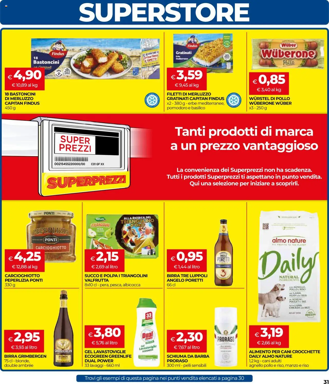 Volantino COOP del 11.09.2025 | Pagina: 31 | Prodotti: Succo, Pollo, Riso, Agnello