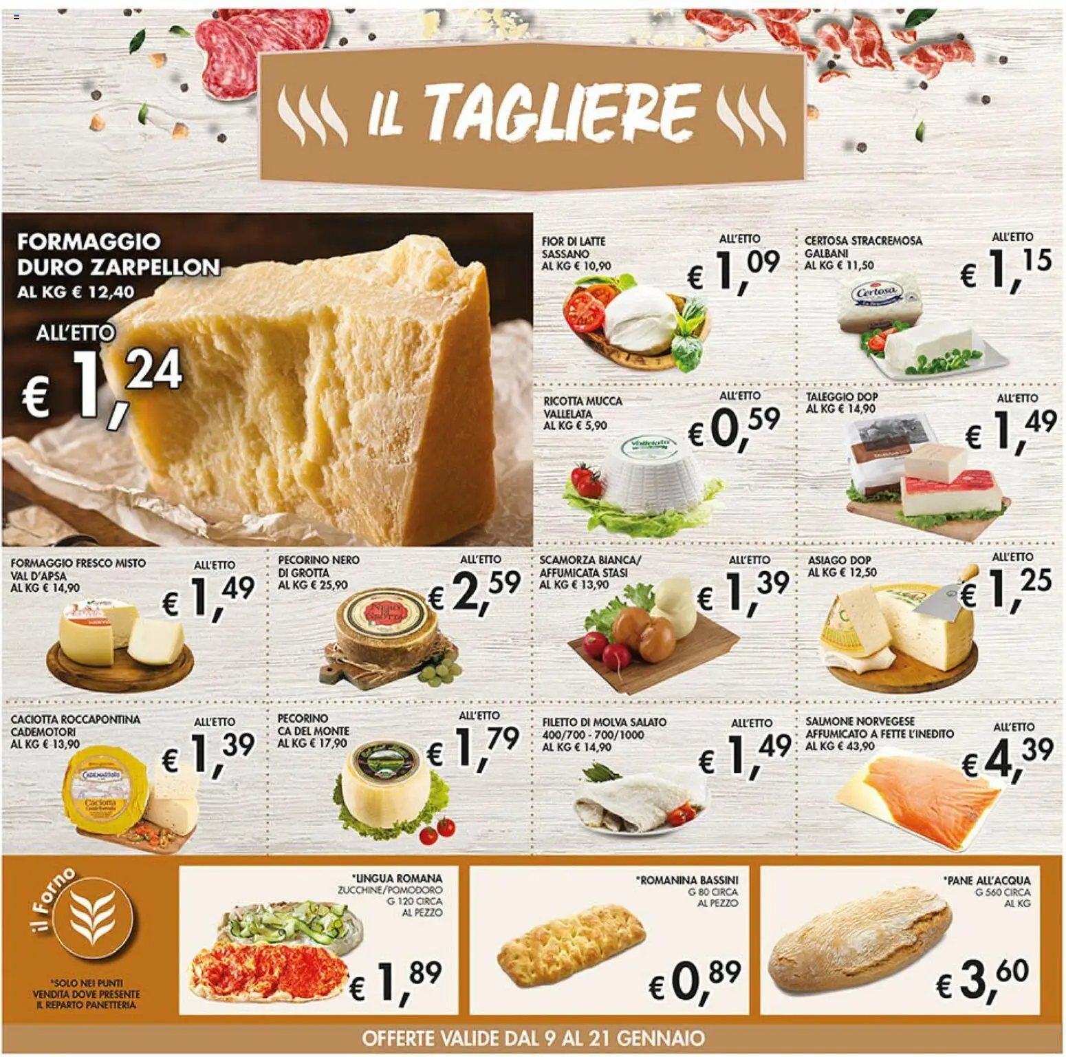 Volantino Coal del 09.01.2026 | Pagina: 14 | Prodotti: Latte, Formaggio, Ricotta, Pecorino