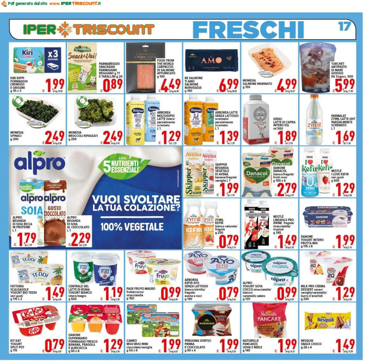 Volantino Ipertriscount del 29.04.2026 | Pagina: 17 | Prodotti: Yogurt, Panna, Grissini, Miele