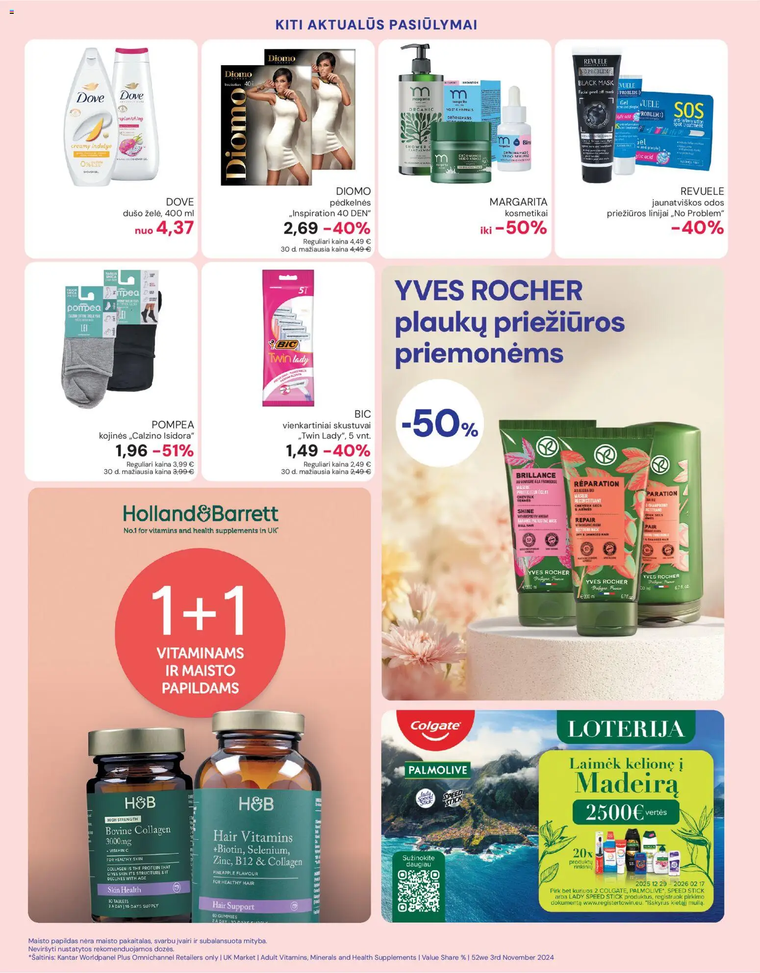 Eurokos akcijos nuo 02.01.2026 | Puslapis: 18 | Prekių: Pėdkelnės, Kojinės