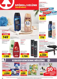 Spar akciós ujság - amely érvényes a következő dátumtól: 03.07.2025 | Oldal: 16 | Termékek: Macskaeledel, Kutyaeledel, Hajhab, Fogkrém
