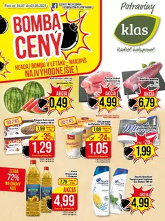 Klas leták - náhľad platný od 28.07.2025