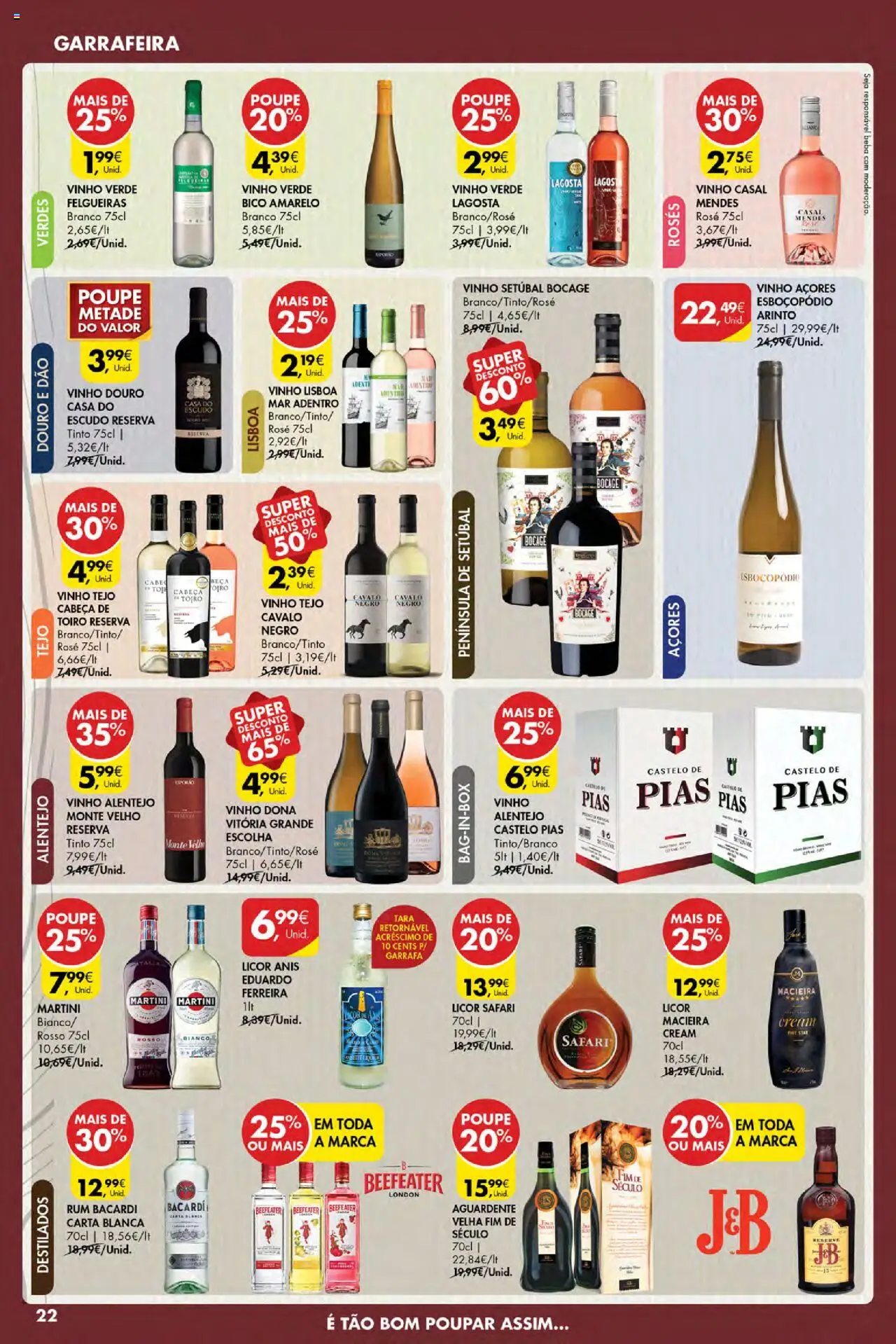 Pingo Doce Poupe Esta Semana Açores │ válido de 16.10.2025 | Página: 22 | Produtos: Lagosta, Licor, Macieira cream, Vinho