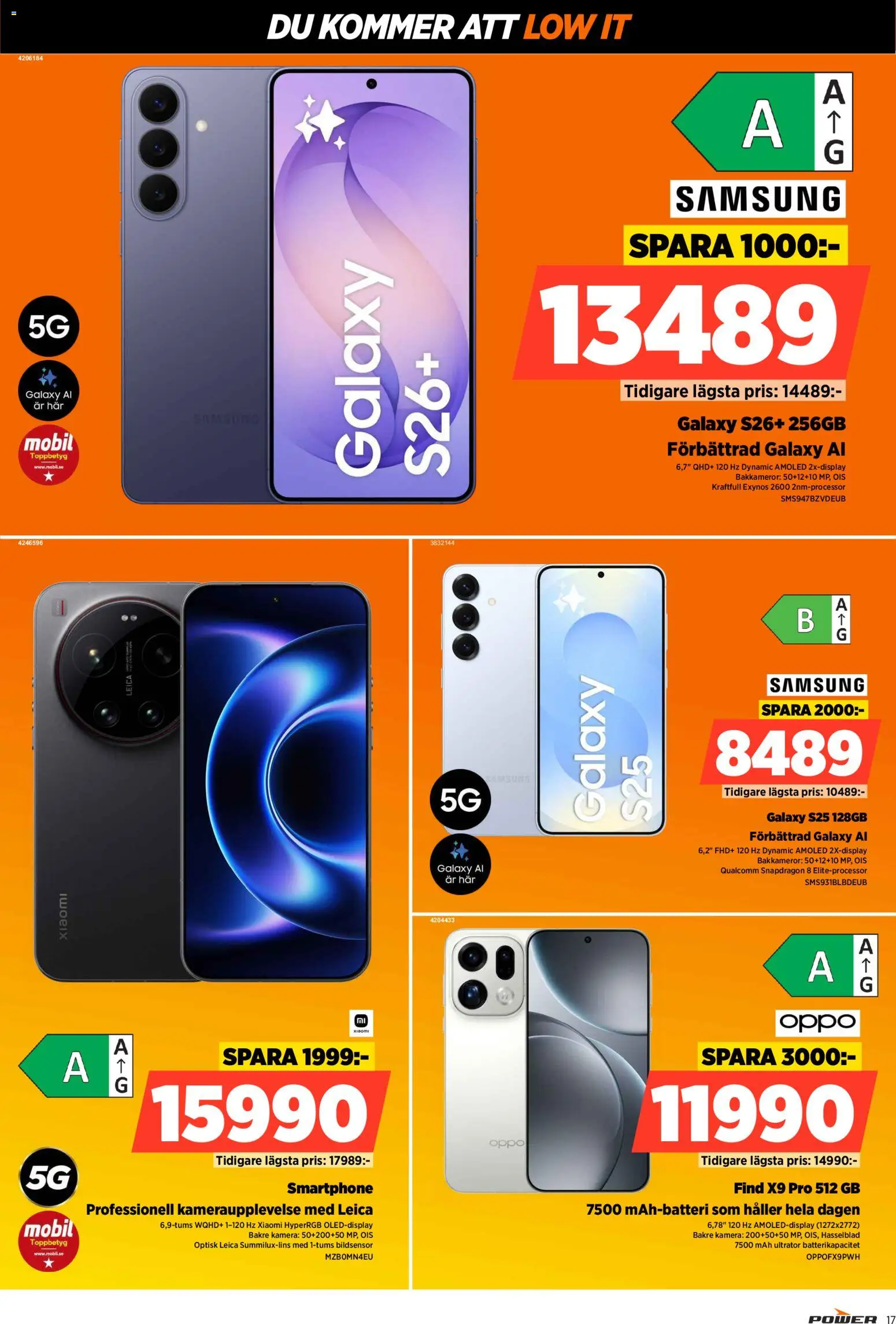 Power reklamblad aktuell från 27.04.2026 | Sida: 17 | Produkter: Smartphone, Kamera