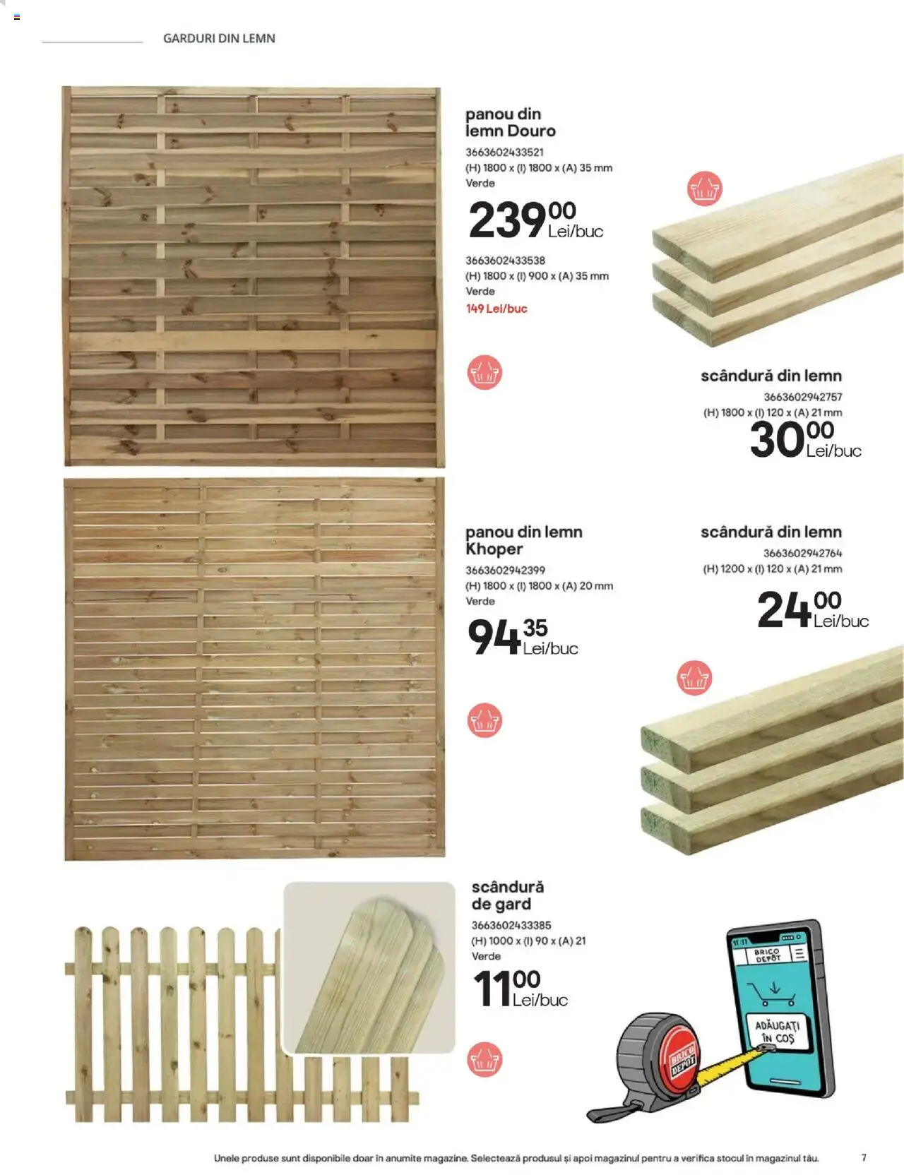 Noul catalog Brico Depot – valabil de la 23.05.2025 | Pagină: 7 | Produse: Coș