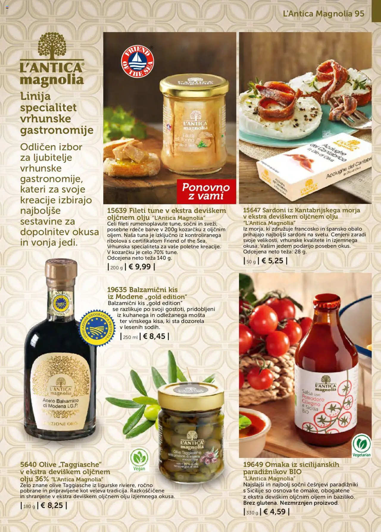 Bofrost katalog │ velja od 01.05.2025 | Stran: 95 | Izdelki: Teza, Tuna, Kis, Omaka