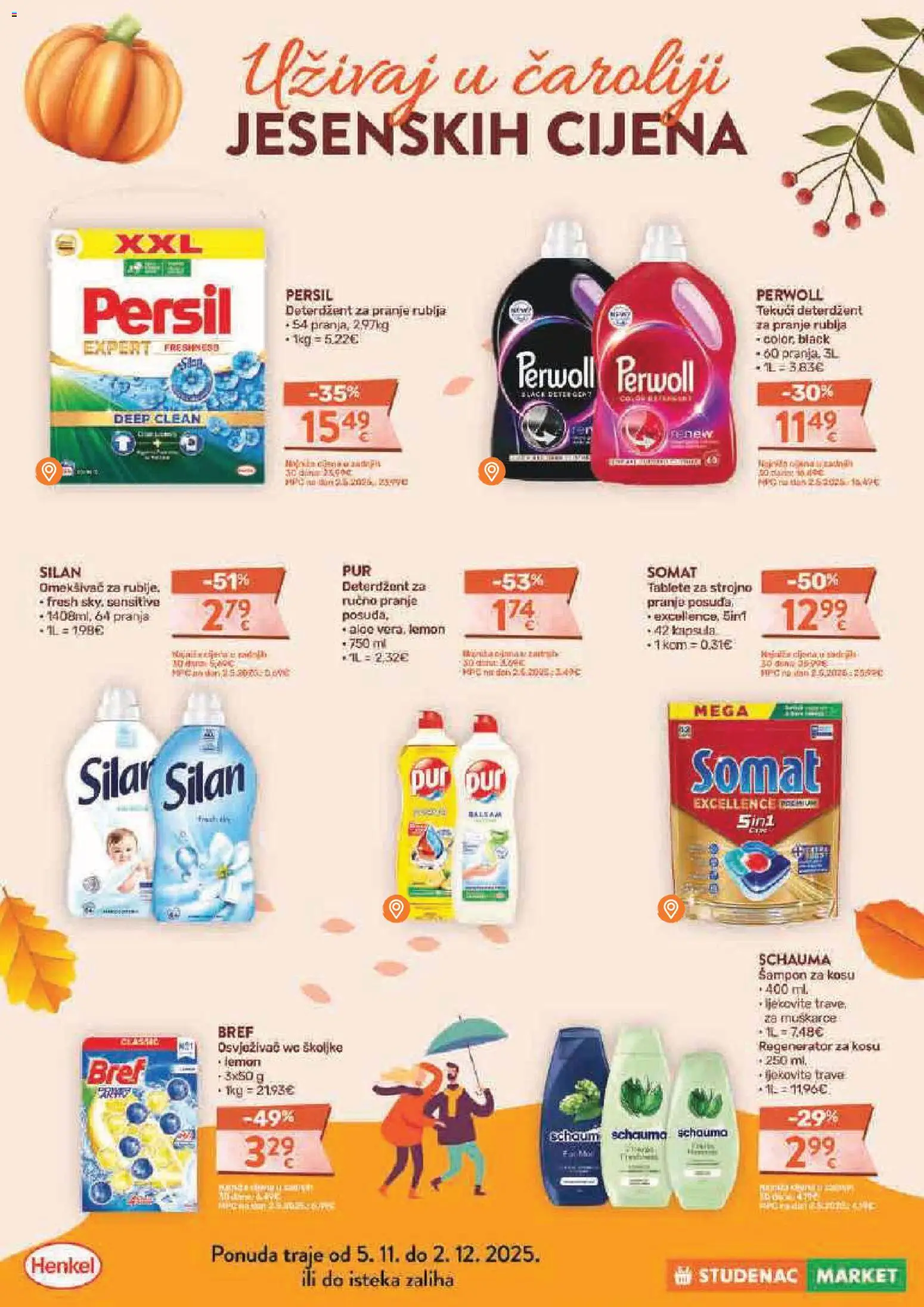 Studenac katalog | vrijedi od 19.11.2025 | Stranica: 35 | Proizvodi: Šampon, Regenerator, Deterdžent, Somat